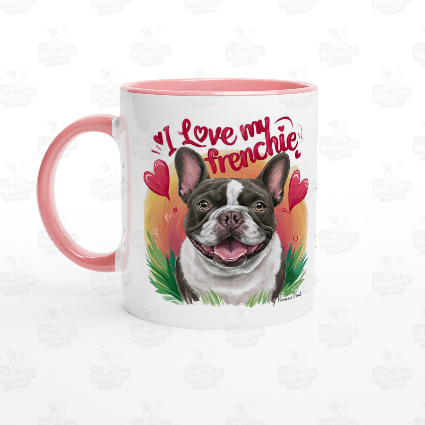 I Love My Frenchie | Ceramic Mug red