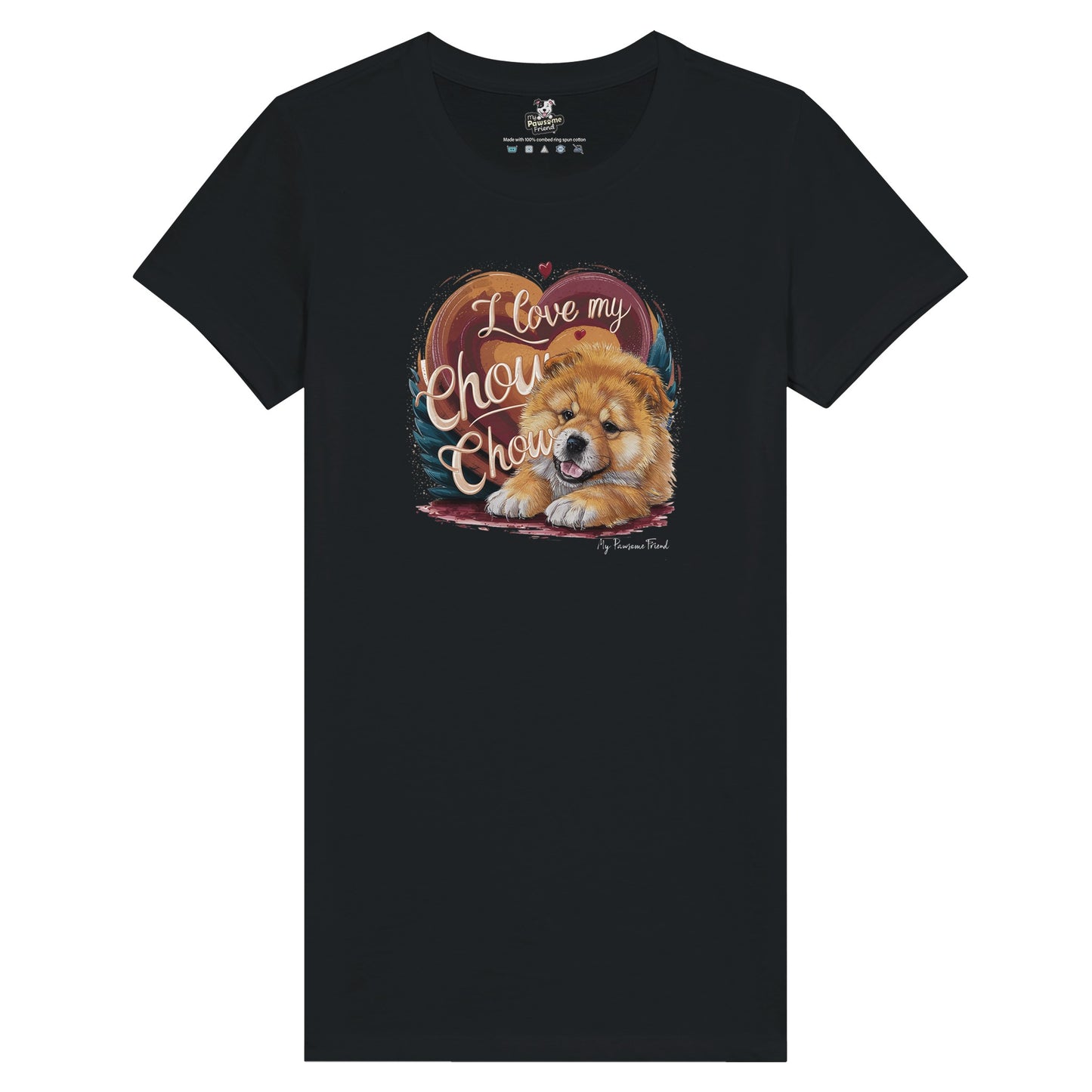I Love My CHOW CHOW | Premium Women's T-shirt black