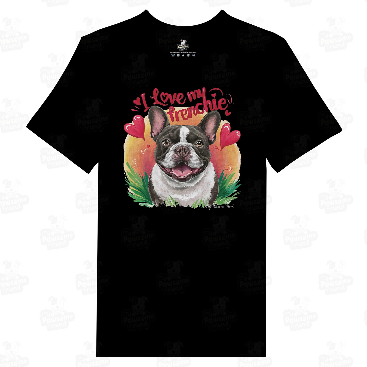 I Love My Frenchie | Unisex T-shirt black