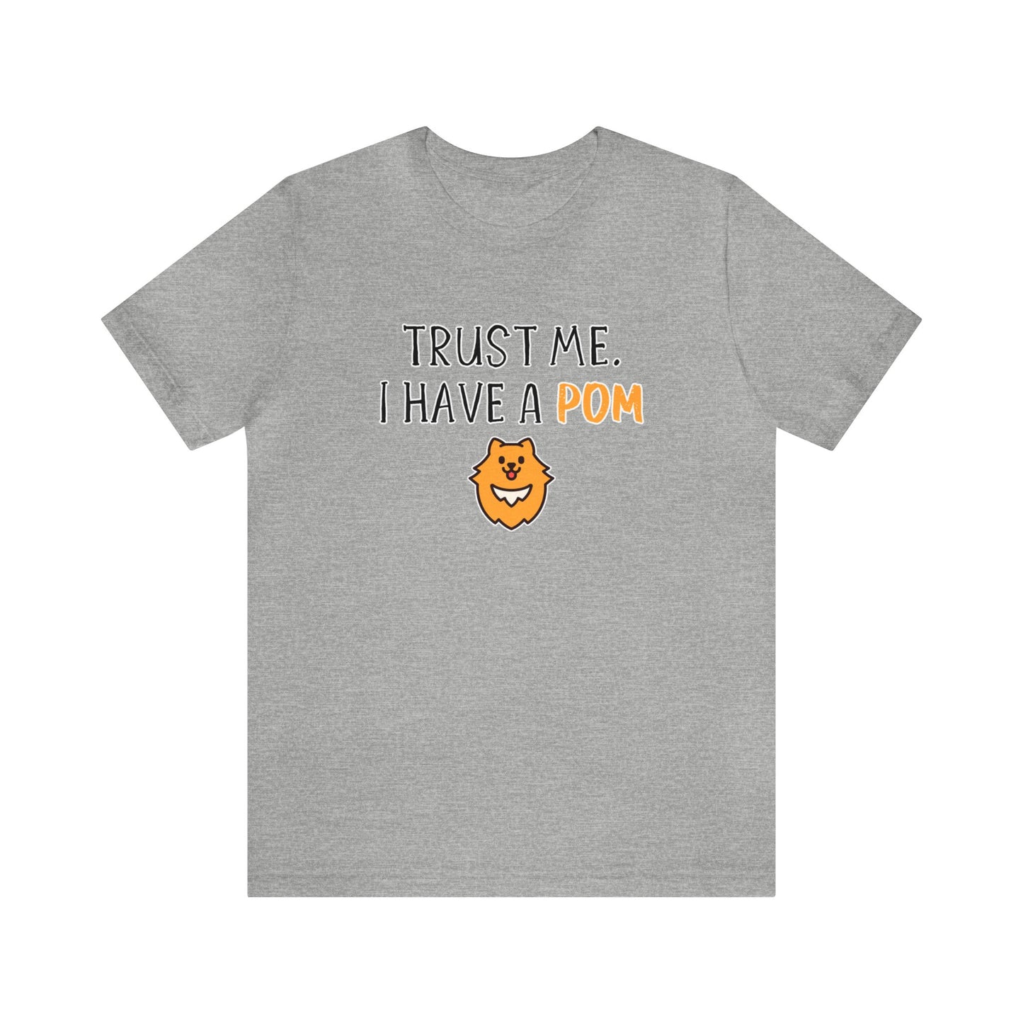 pom dog shirt grey