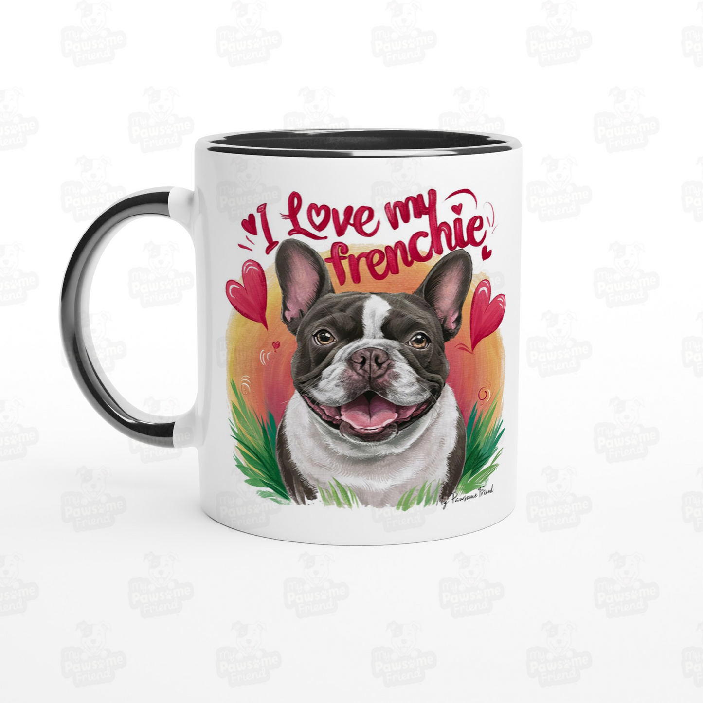 I Love My Frenchie | Ceramic Mug black