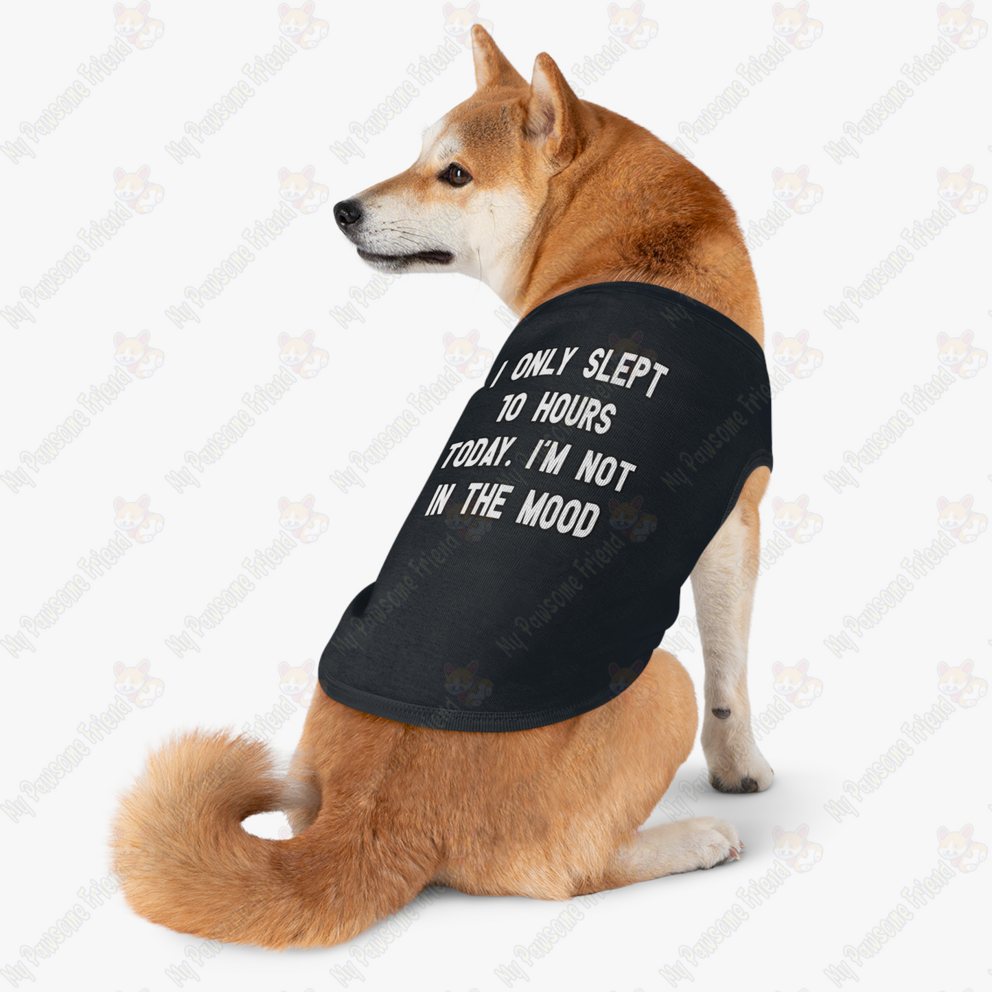 I ONLY SLEPT 10 HOURS TODAY. I'M NOT IN THE MOOD Pet Tank Top