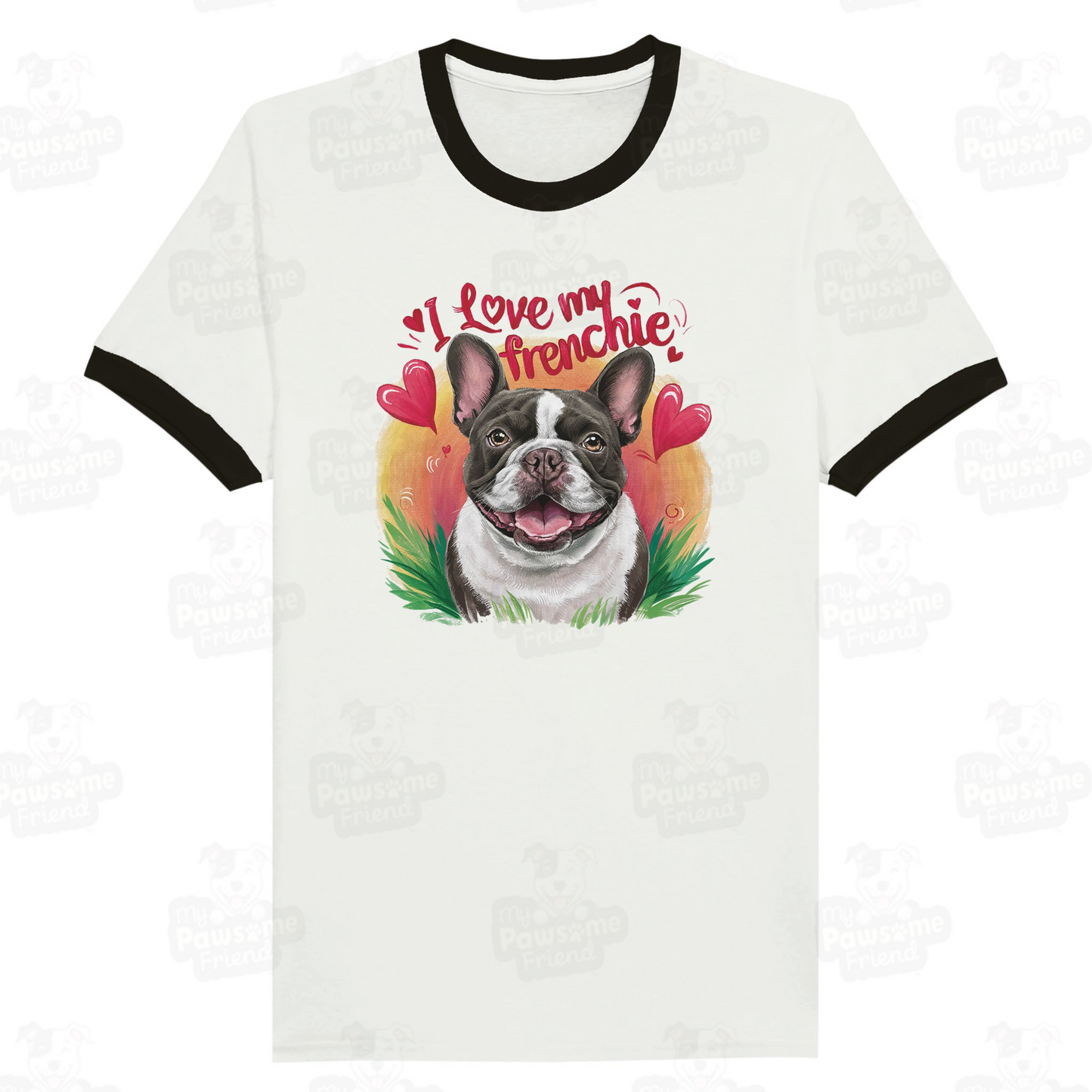 I Love My Frenchie | Unisex Ringer T-shirt