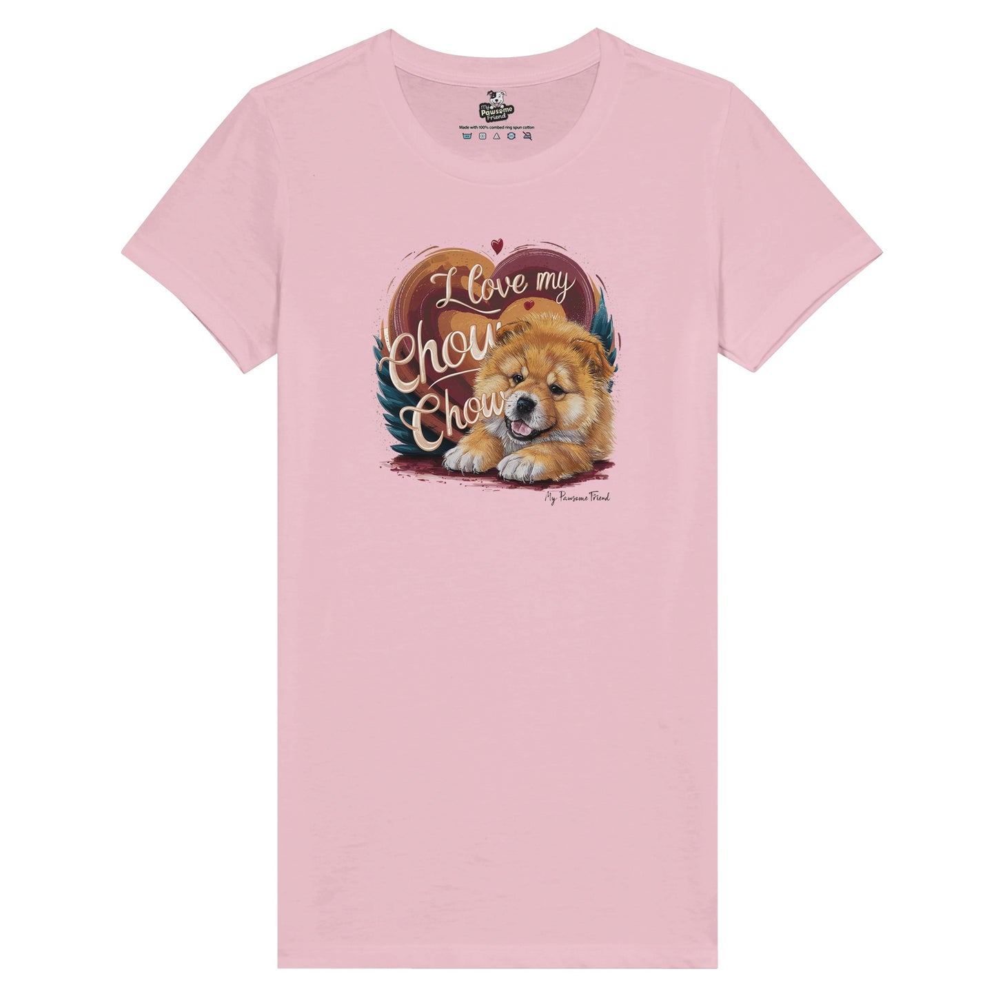 I Love My CHOW CHOW | Premium Women's T-shirt pink