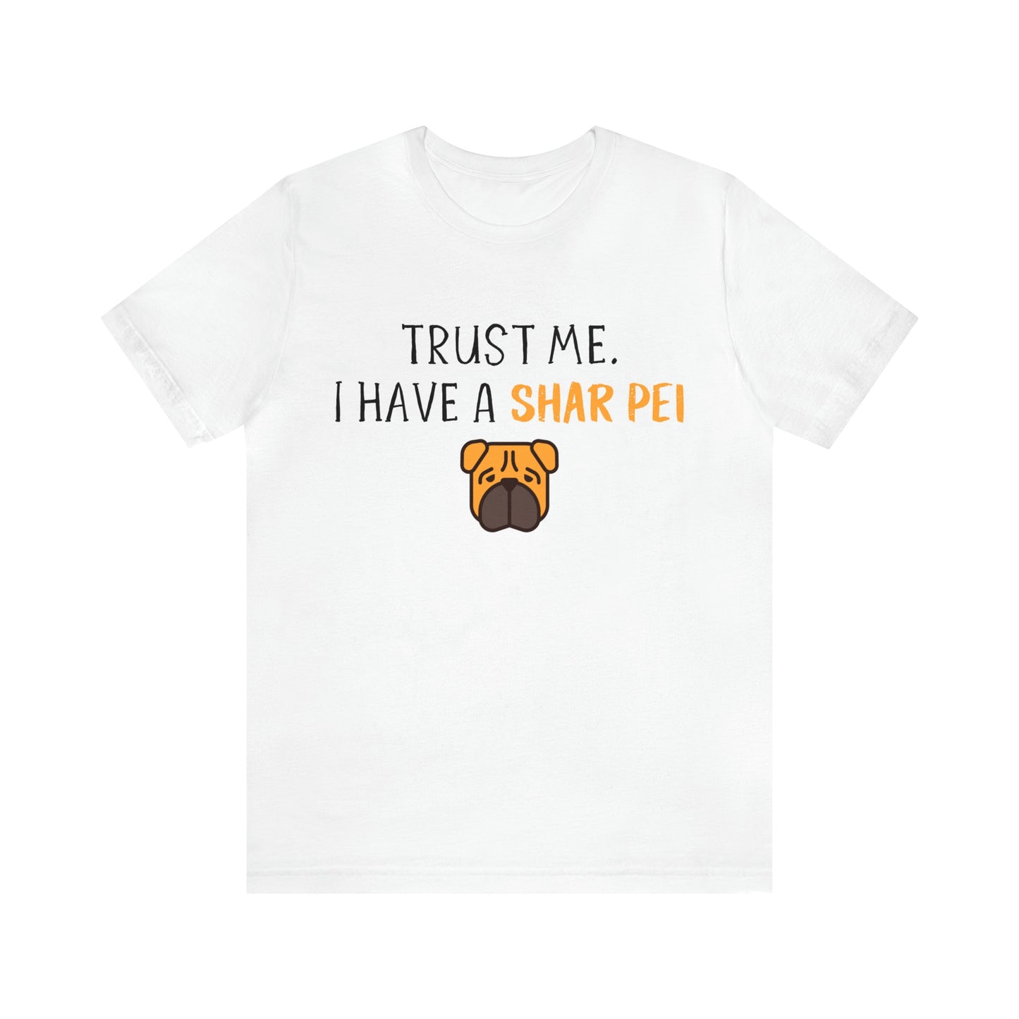 shar pei t shirt white