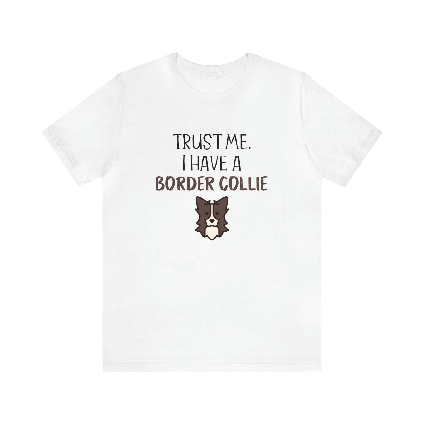 border collie t shirt white