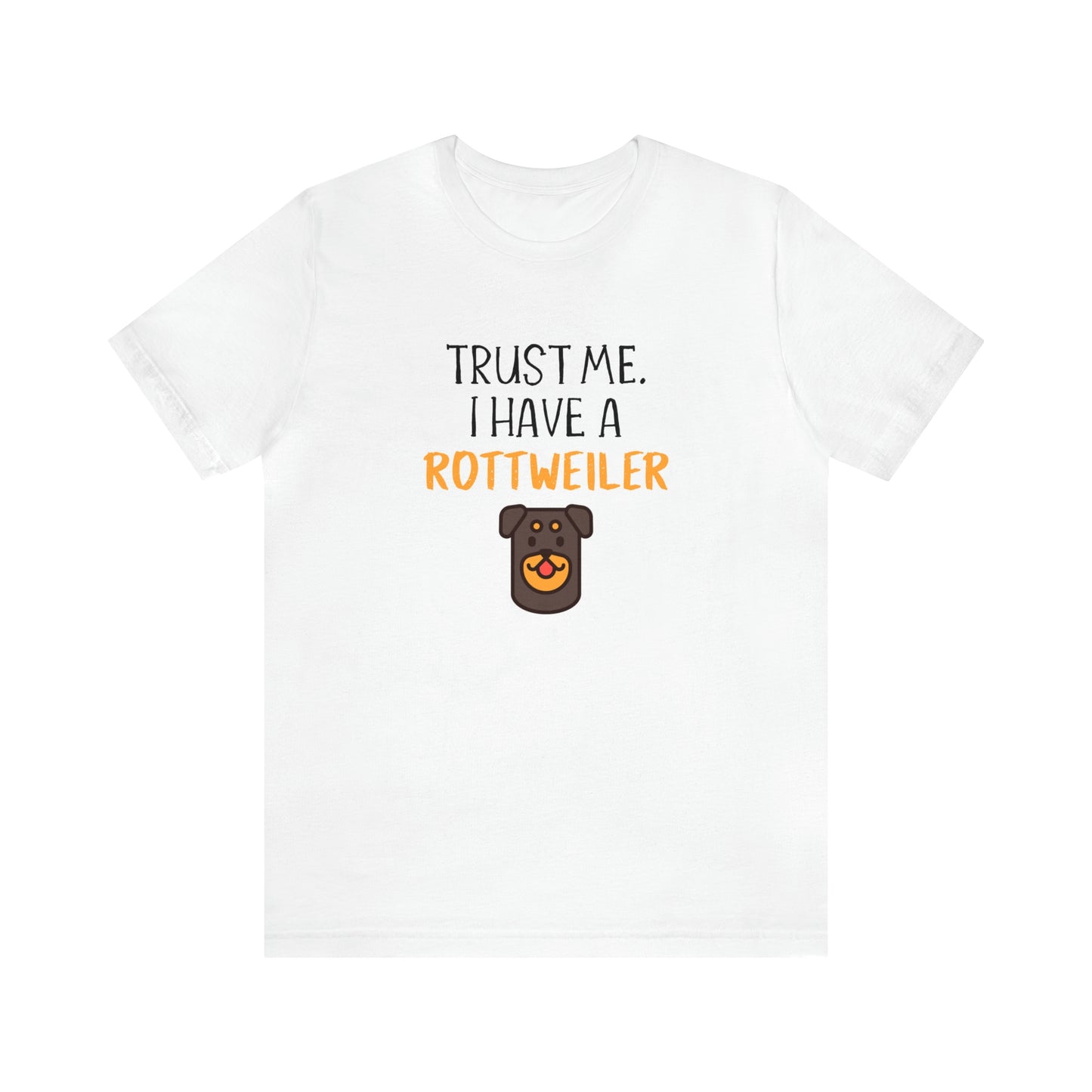 rottweiler funny t shirt white