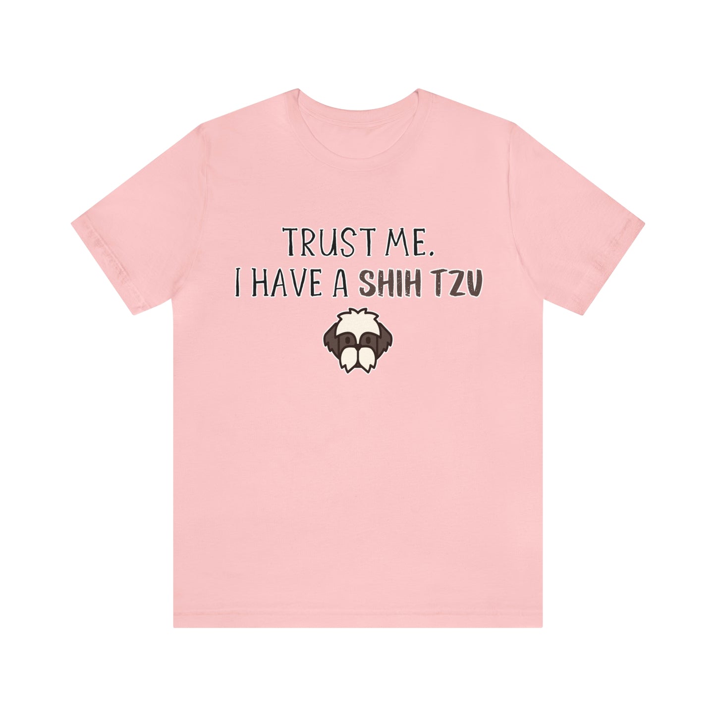 shih tzu t shirt pink