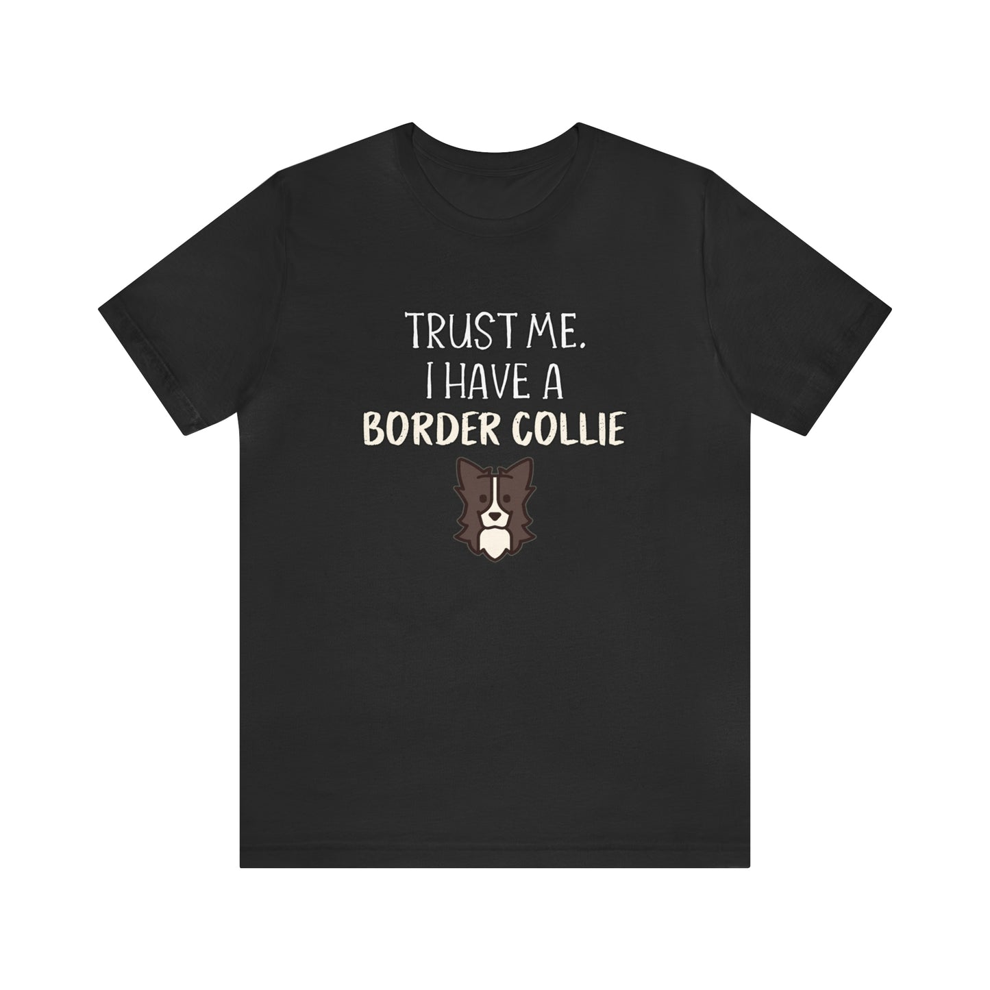 border collie t shirt black