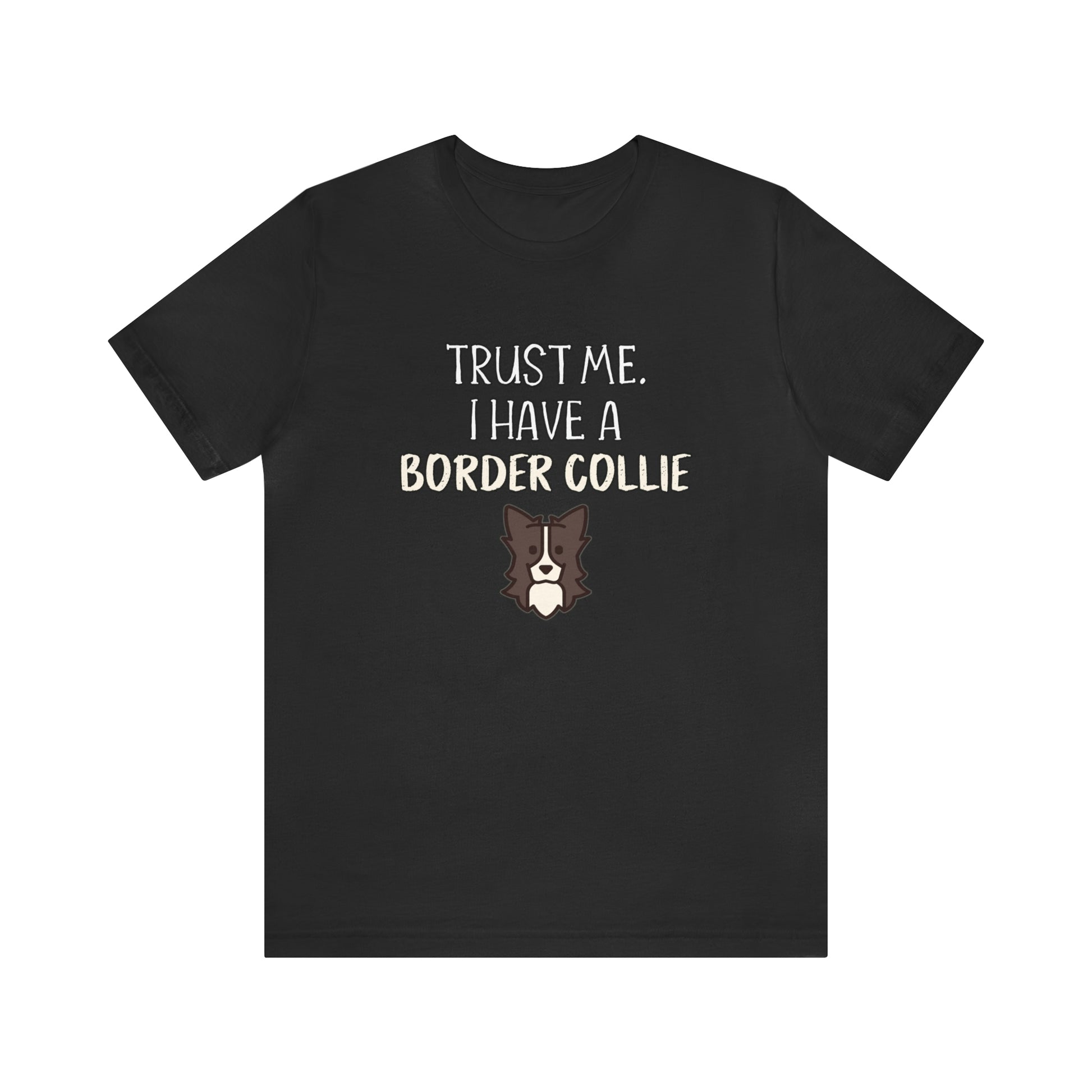 border collie t shirt black