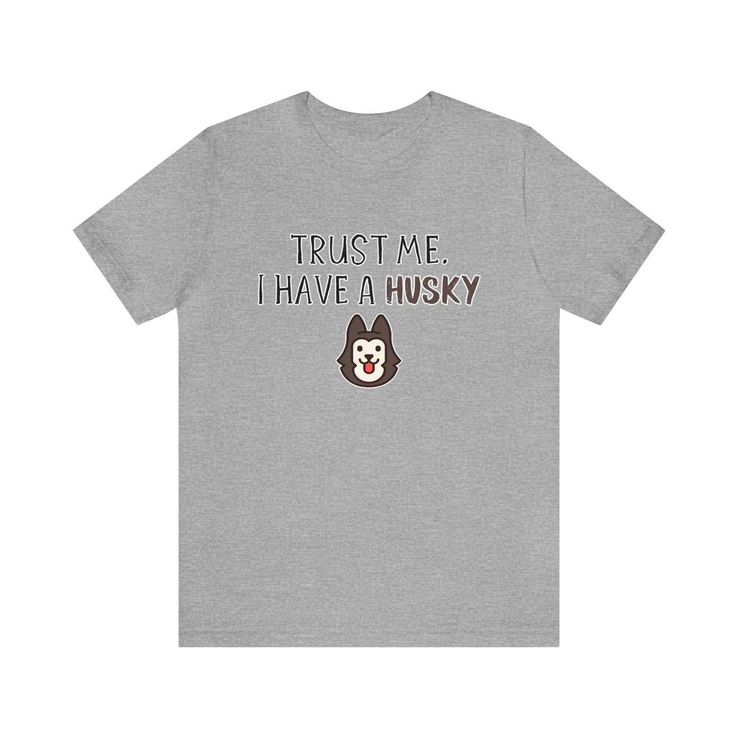 husky t shirt grey
