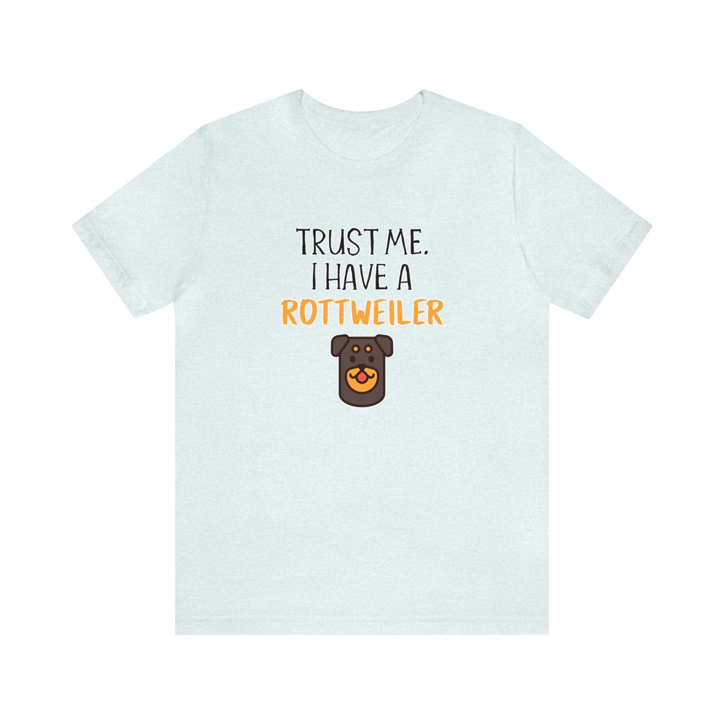 rottweiler funny t shirt blue