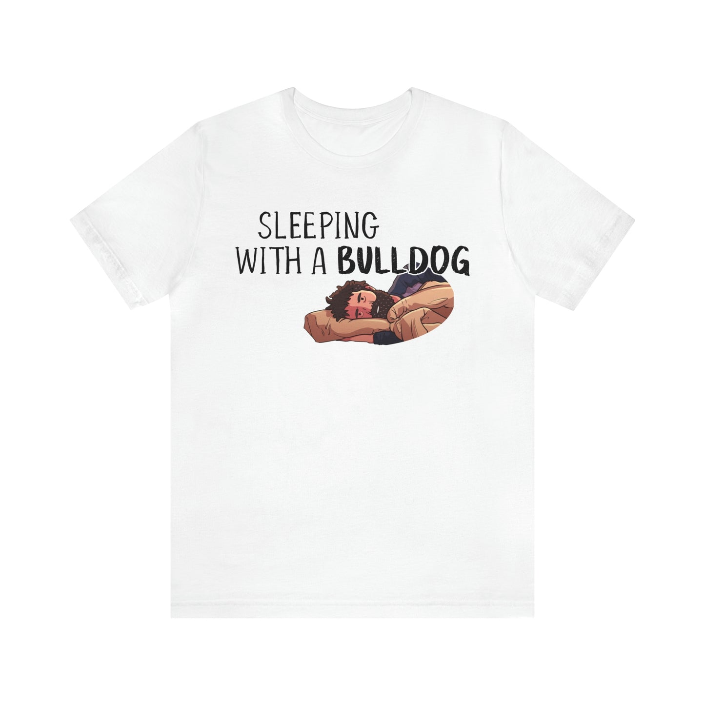 bulldog funny t shirt white
