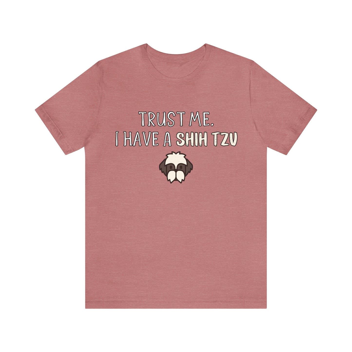 shih tzu t shirt red
