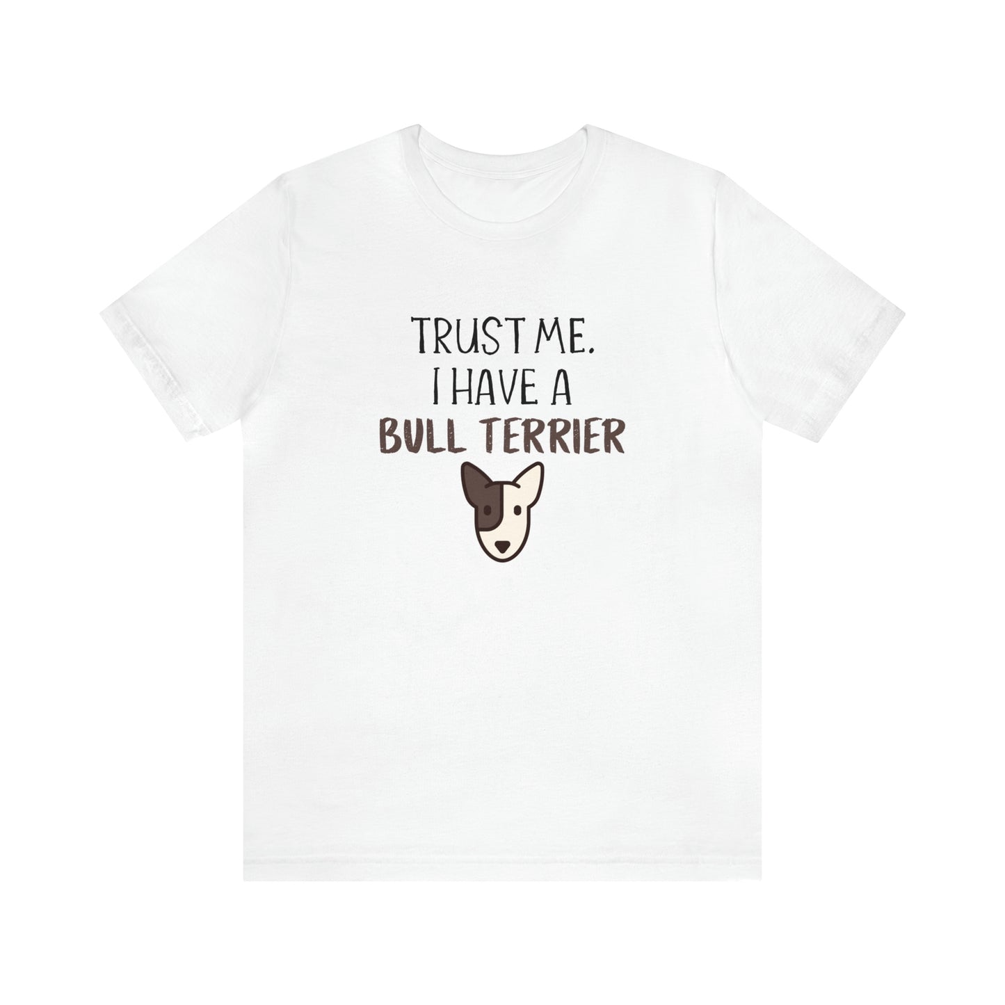 bull terrier t shirt white