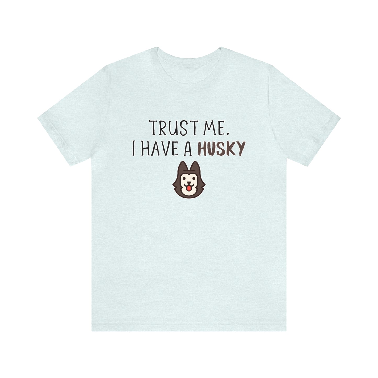 husky t shirt blue