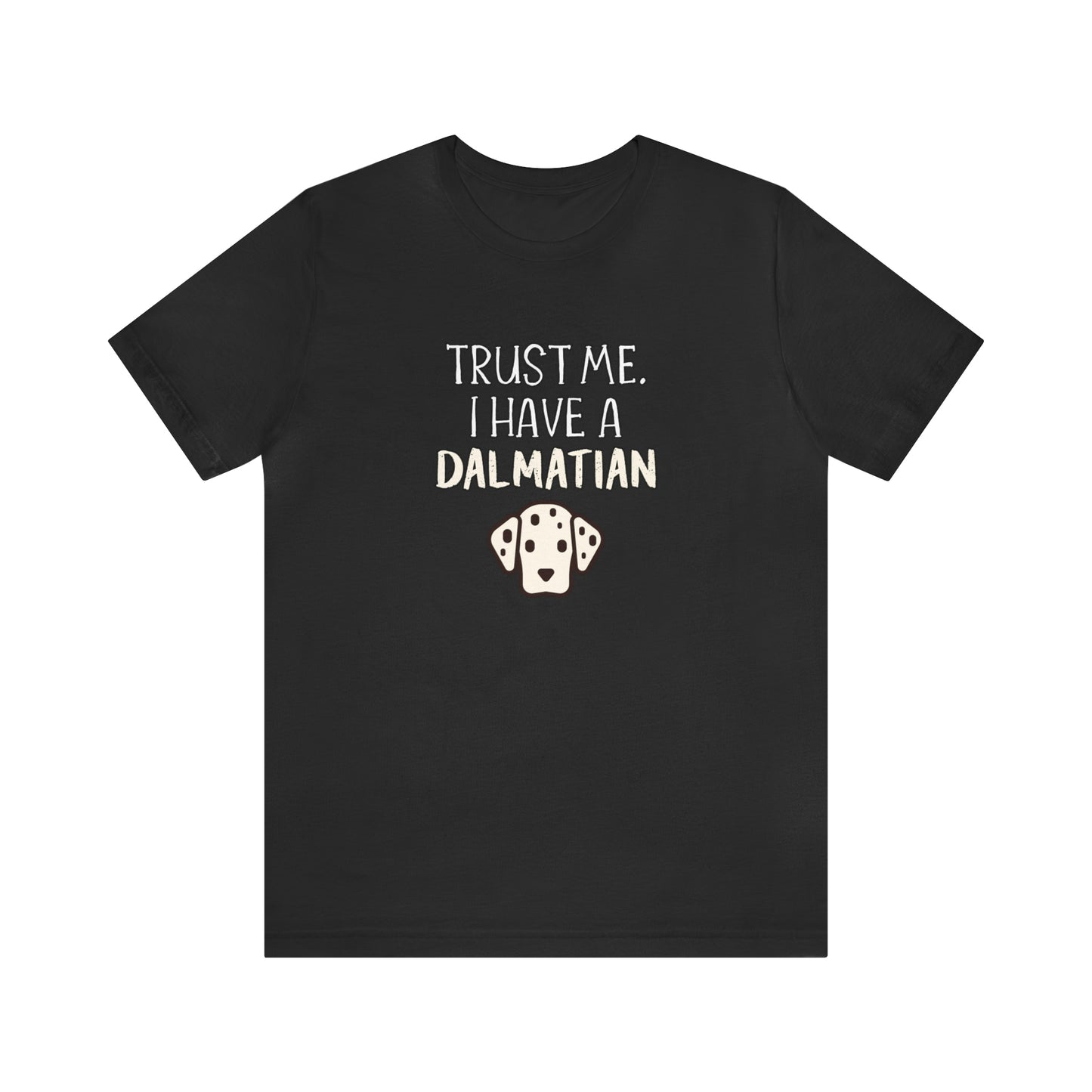 dalmatian funny t shirt black
