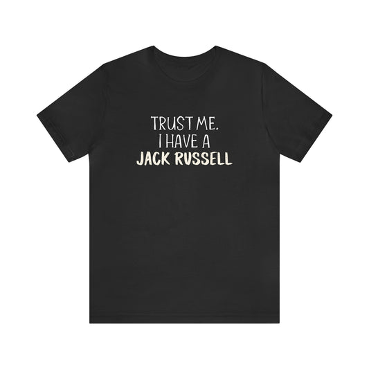 jack russell t shirt black