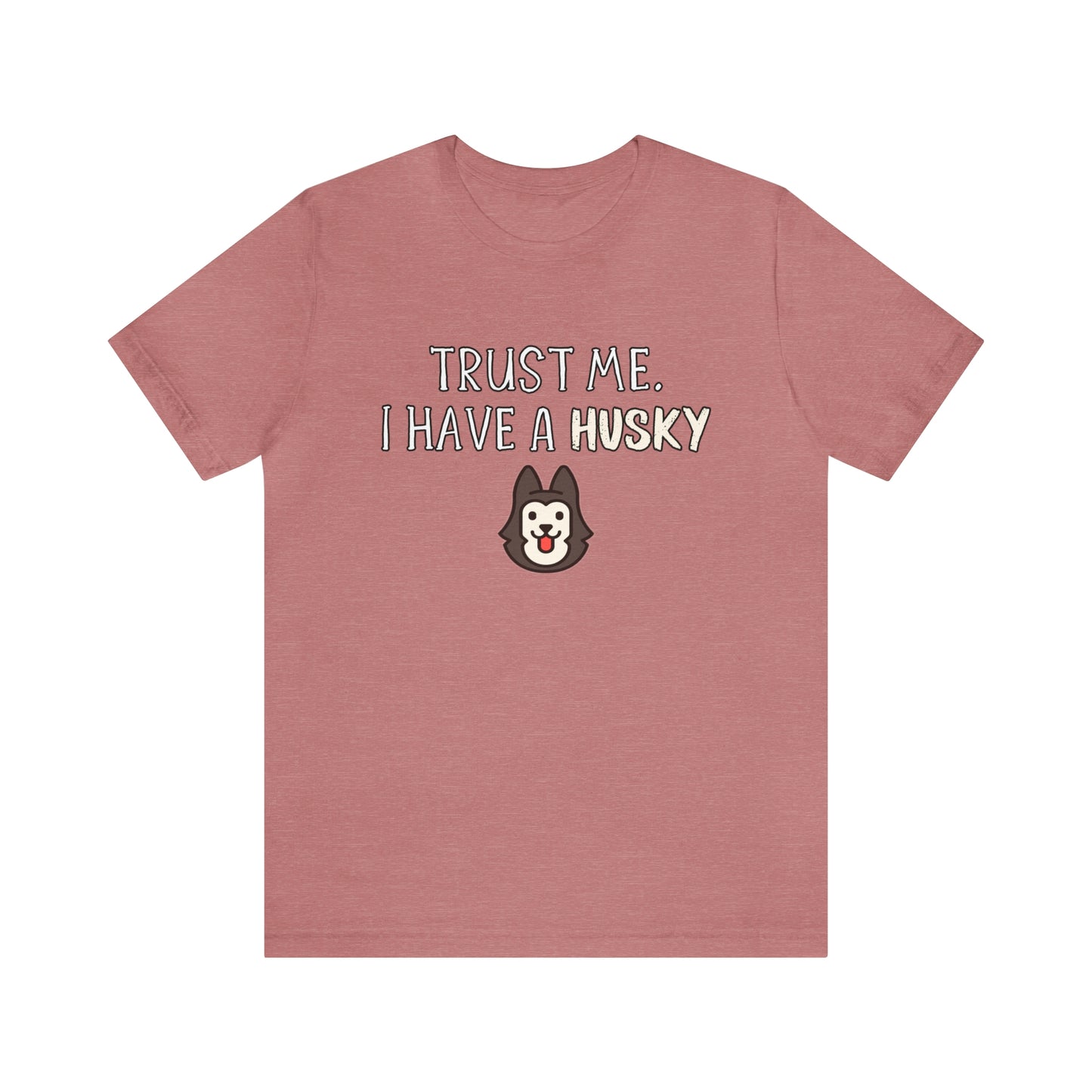 husky t shirt pink