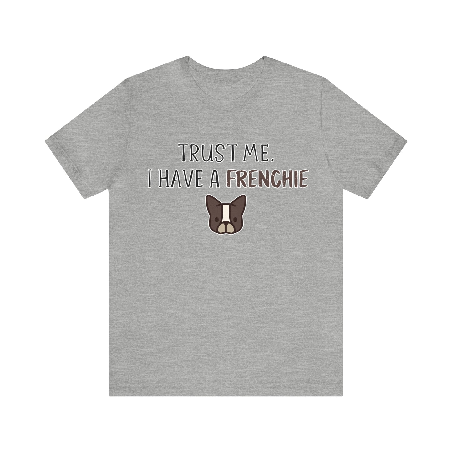 french bulldog grey shirt