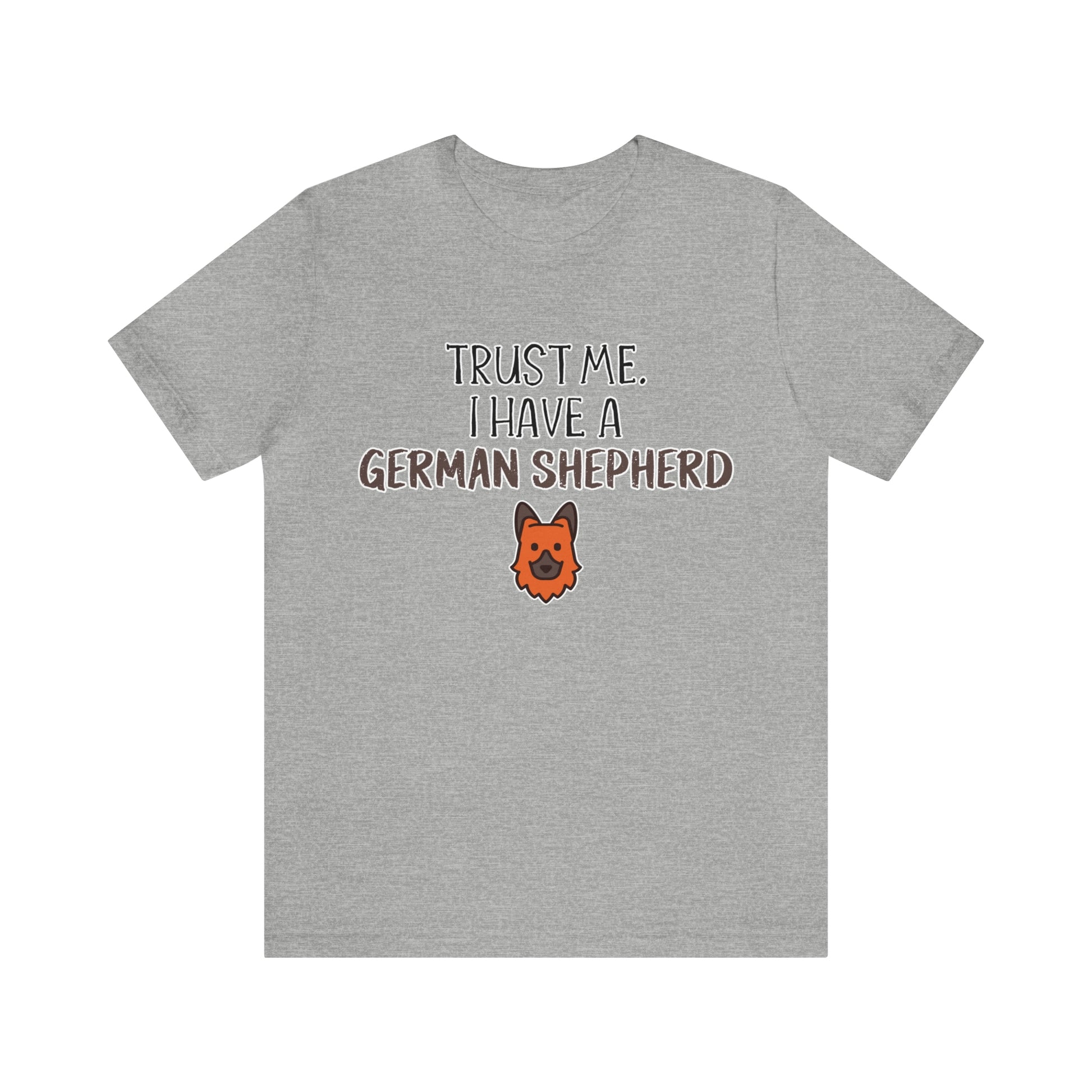 german shepherd grey t shirt