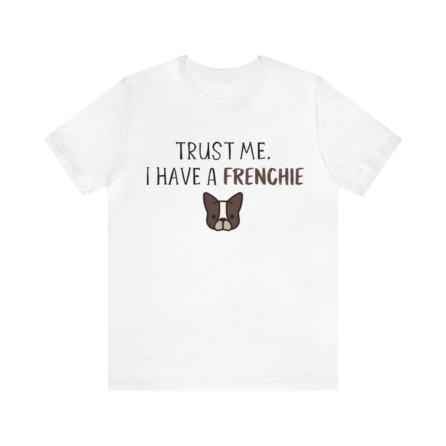 french bulldog white shirt