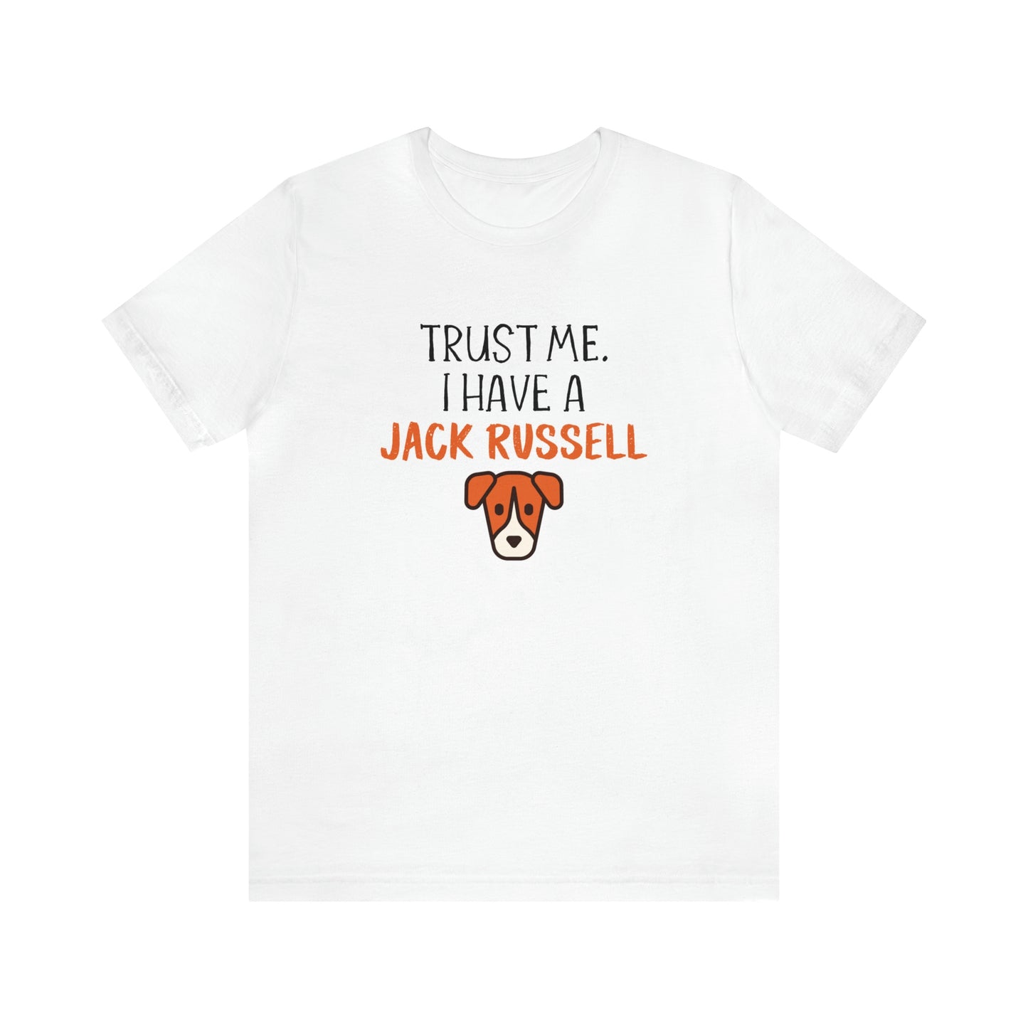 jack russell t shirt white