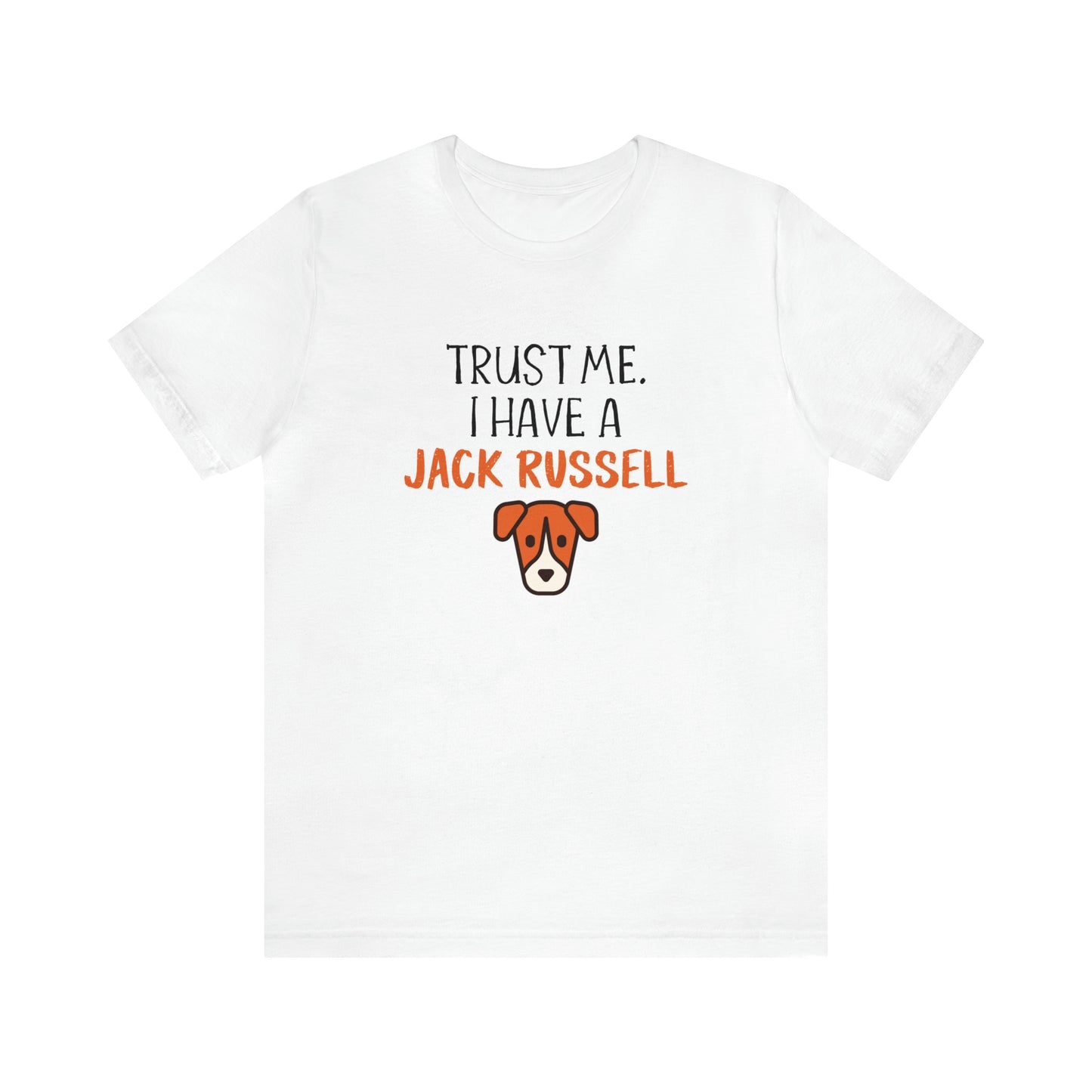 jack russell t shirt white