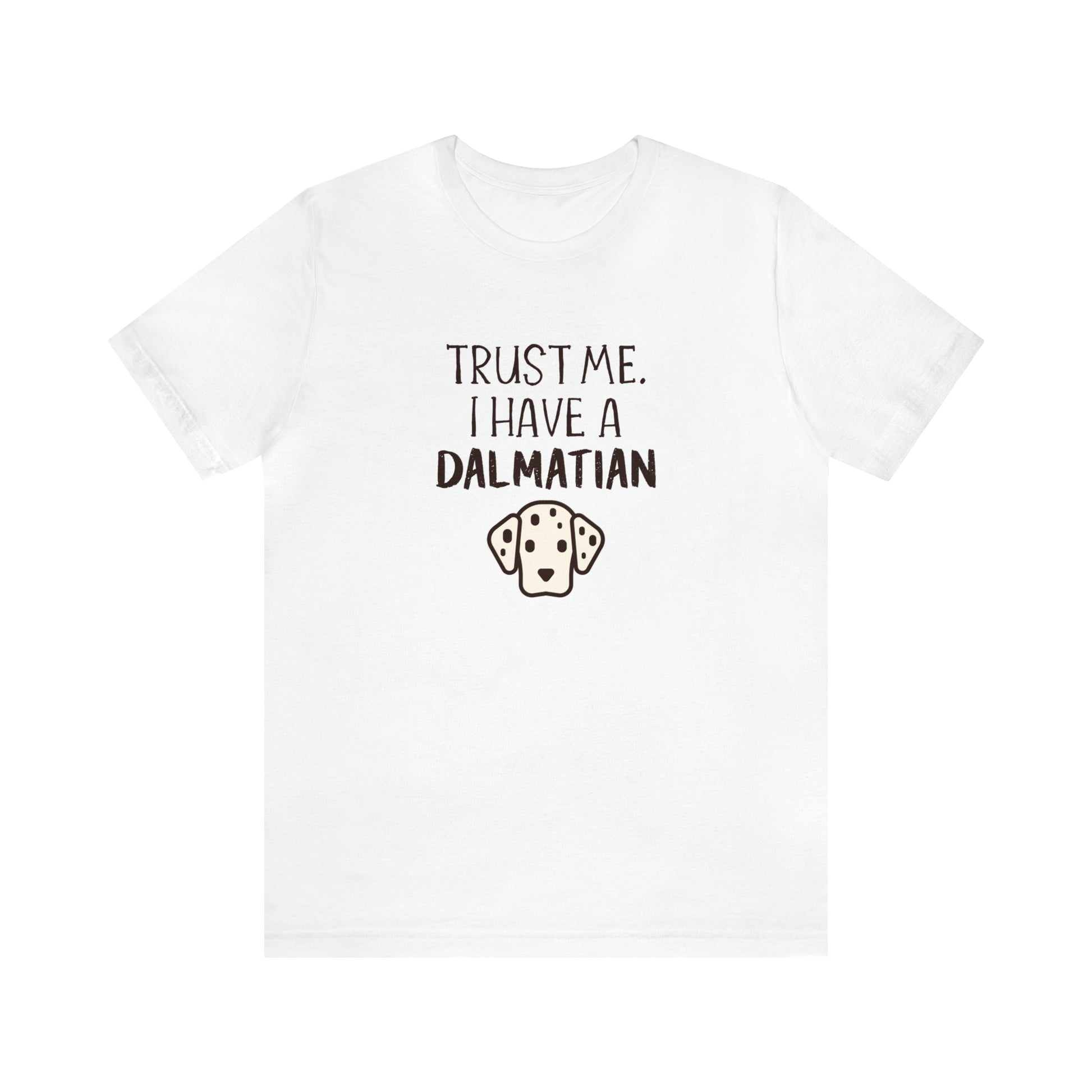 dalmatian funny t shirt white