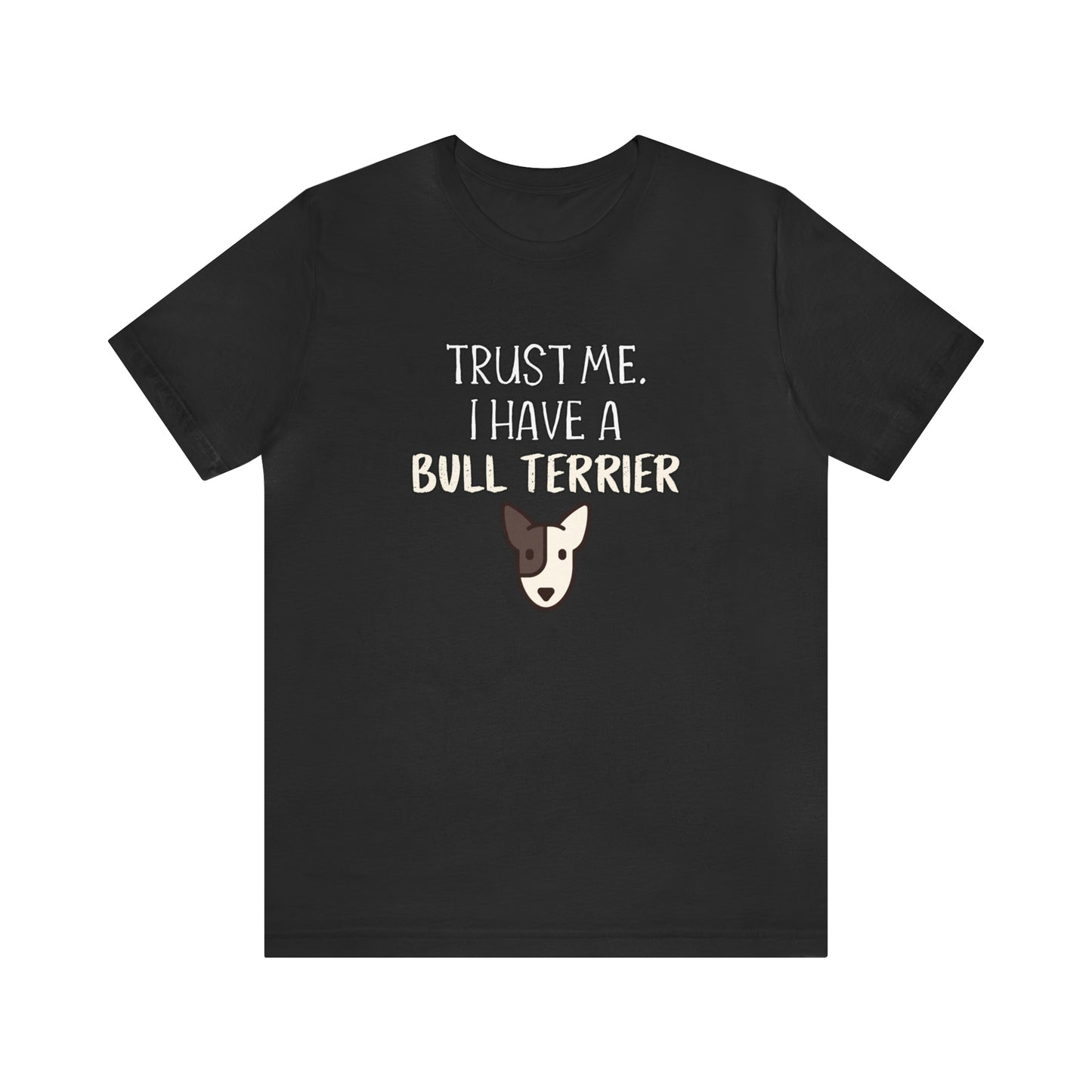 bull terrier t shirt black