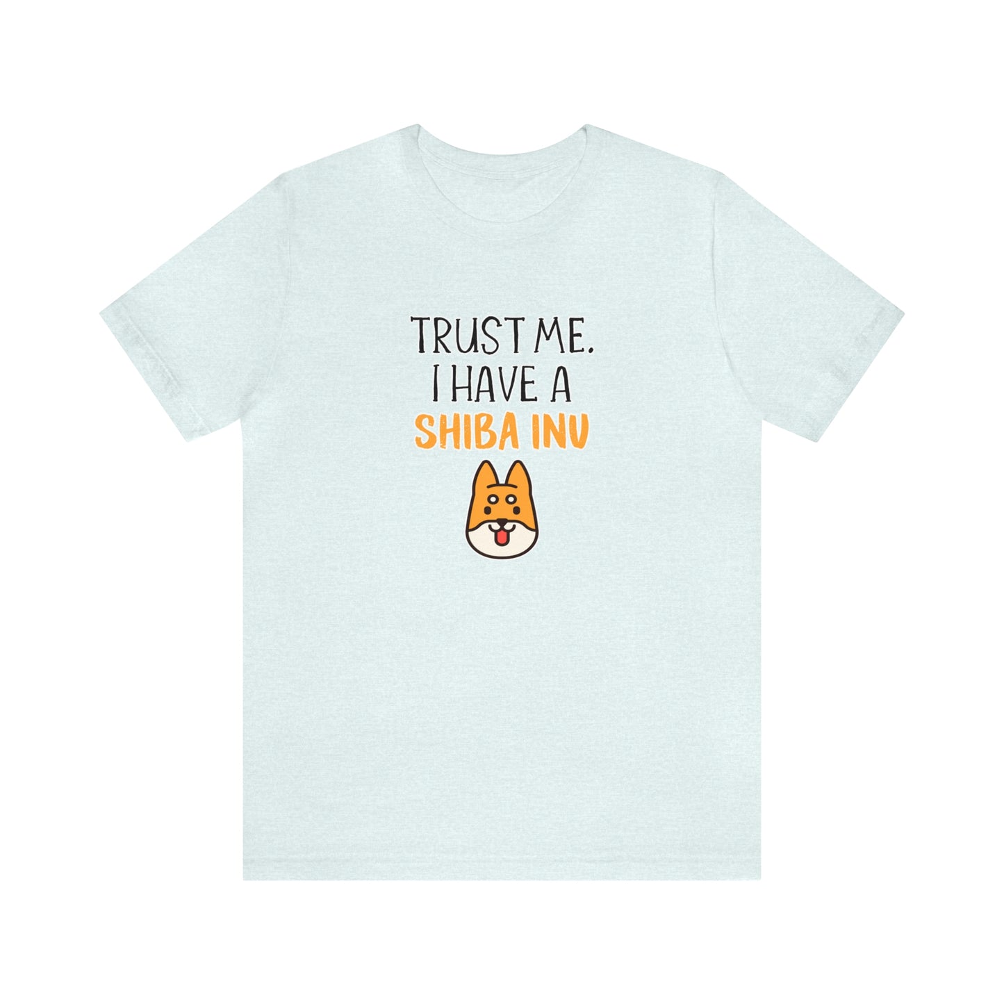 shiba inu t shirt blue