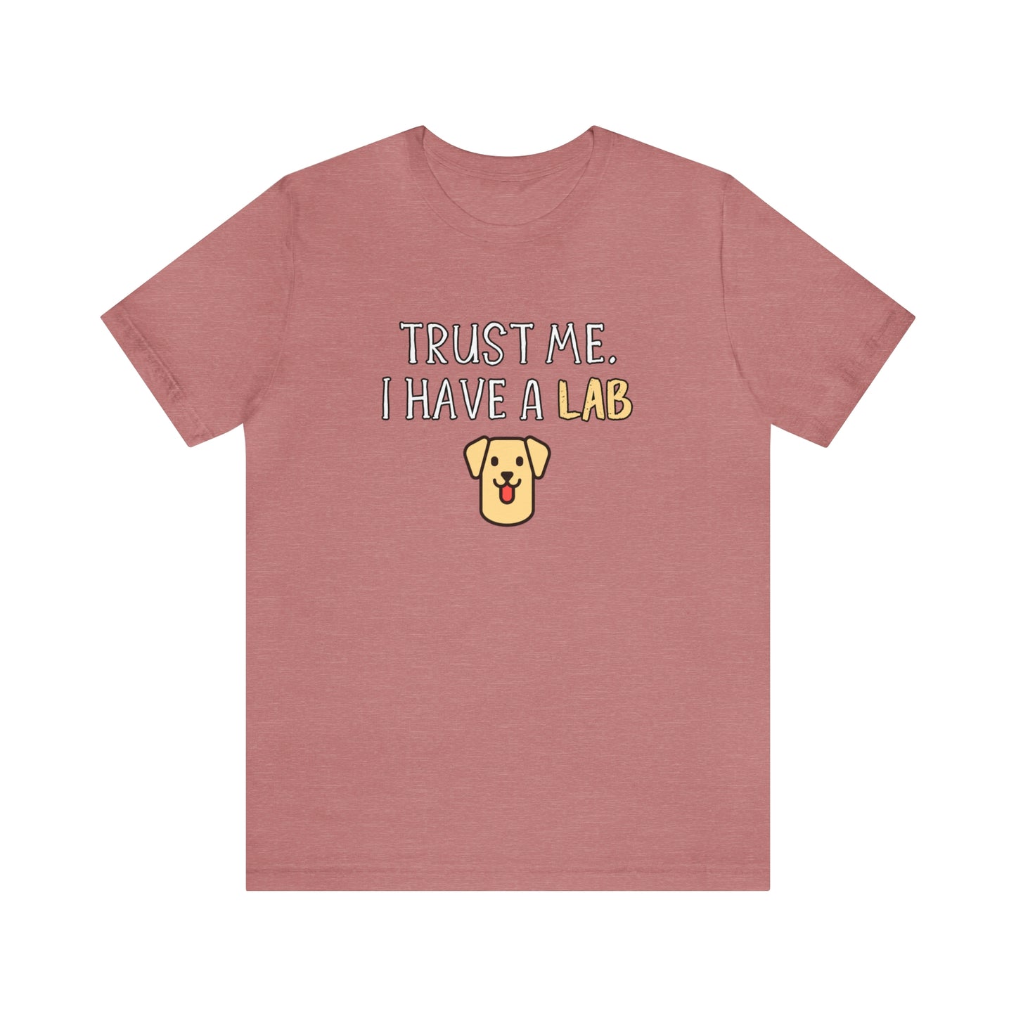 labrador pink shirt