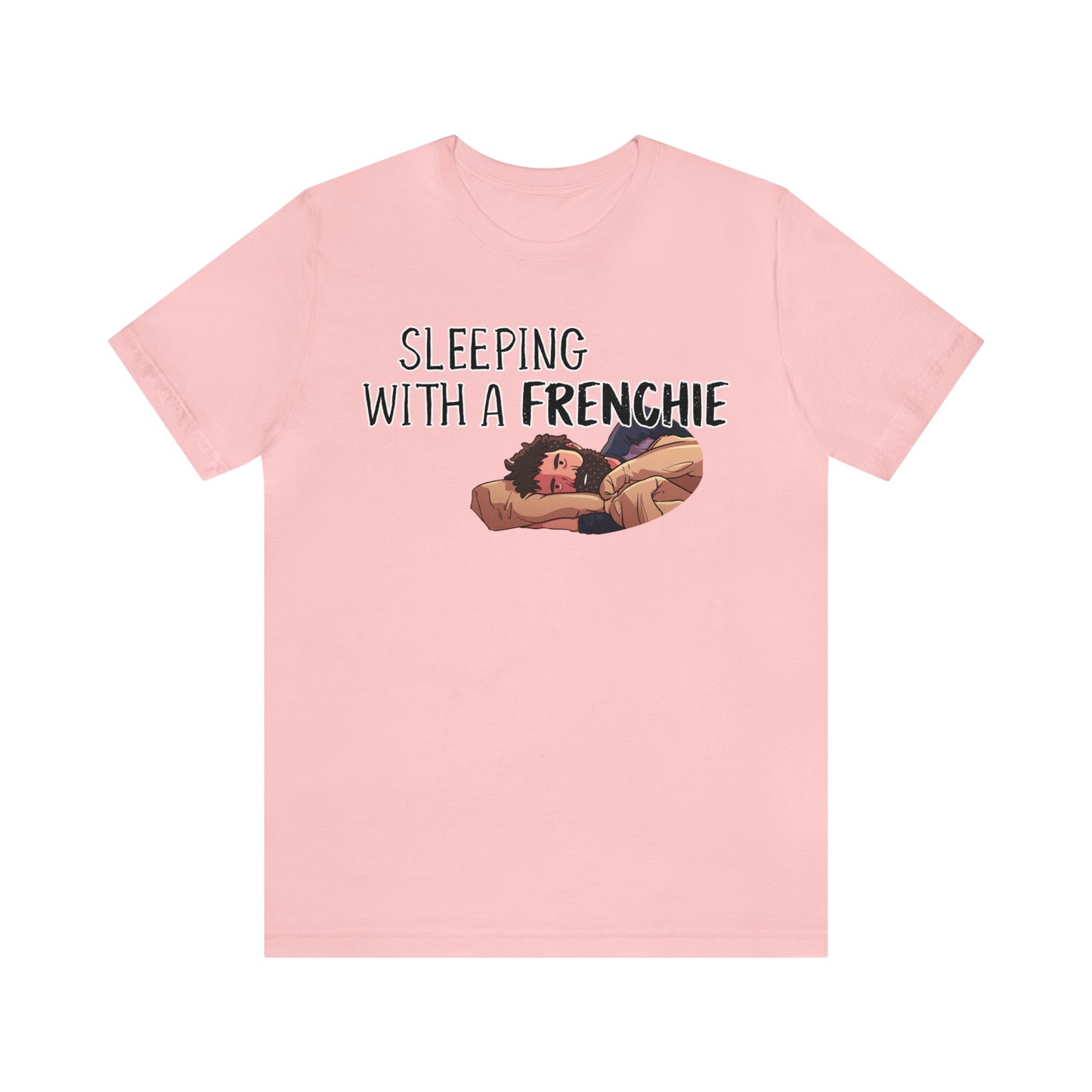 french bulldog funny t shirt pink