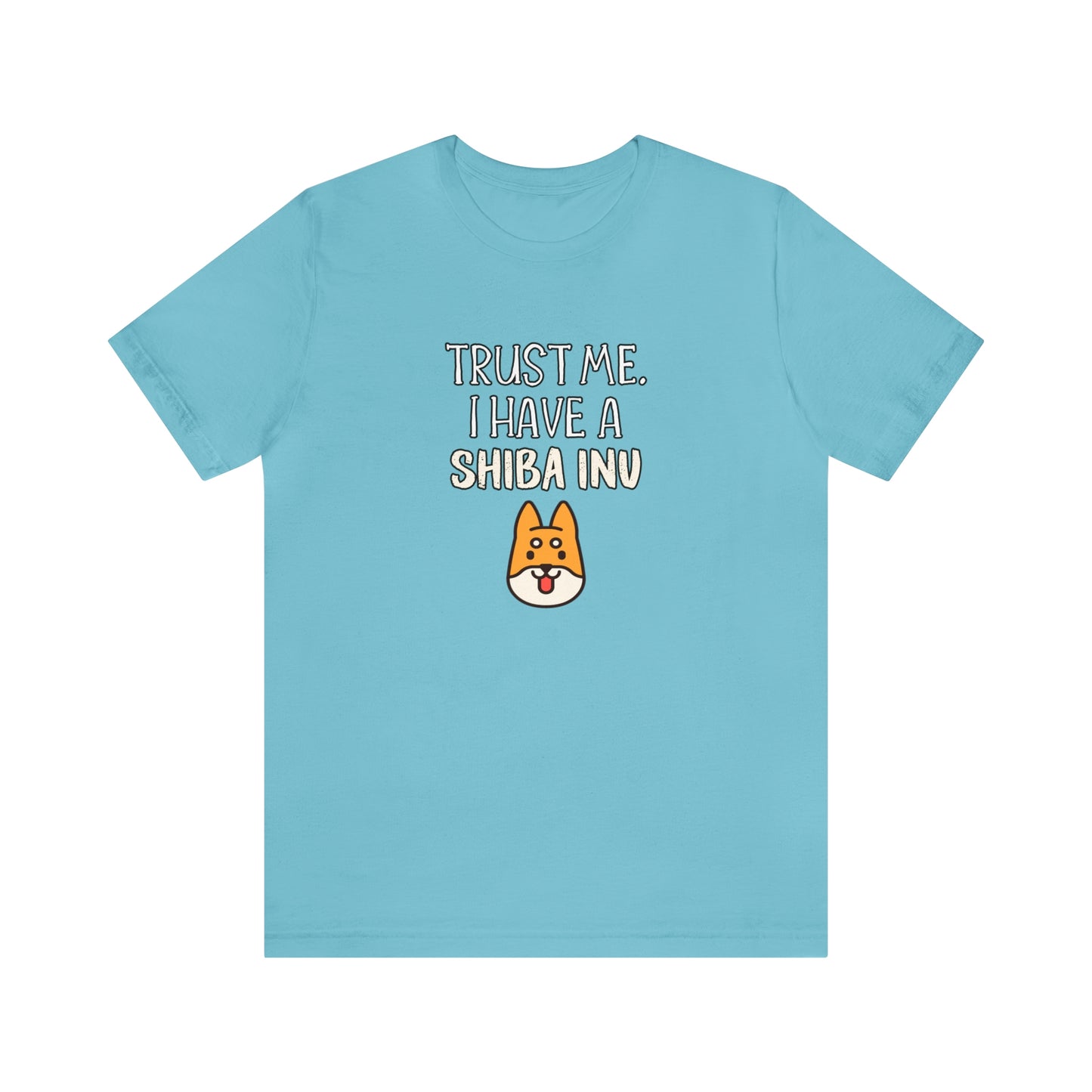 shiba inu blue shirt