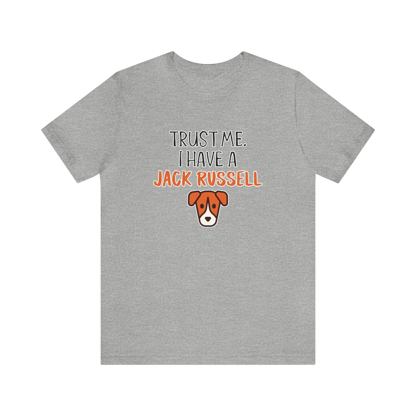 jack russell t shirt grey