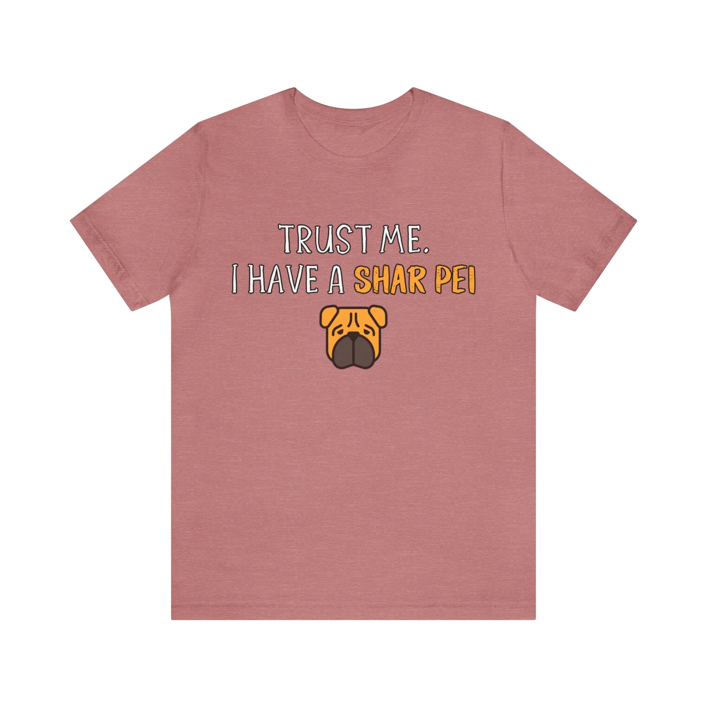 shar pei t shirt red