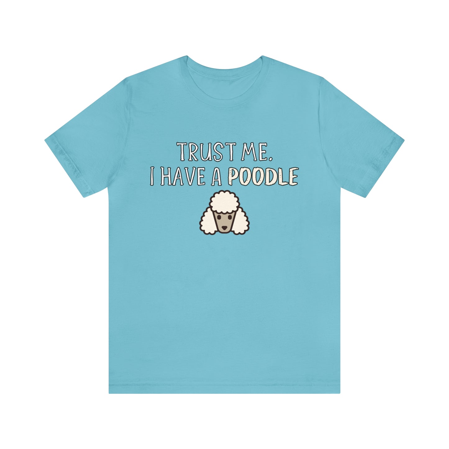 poodle funny shirt blue