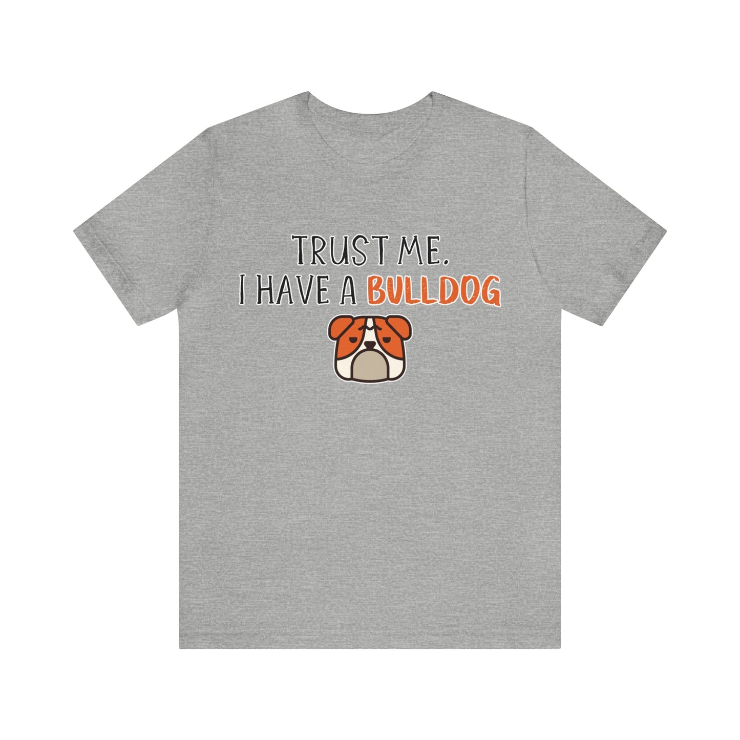 bulldog t shirt grey