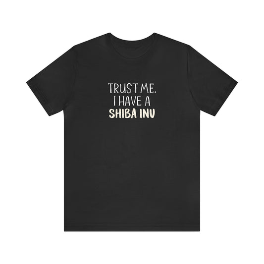 shiba inu t shirt black