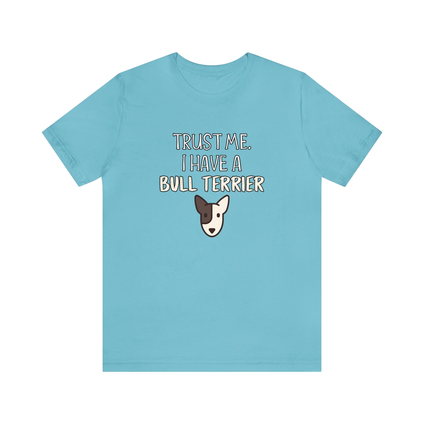 bull terrier funny shirt blue