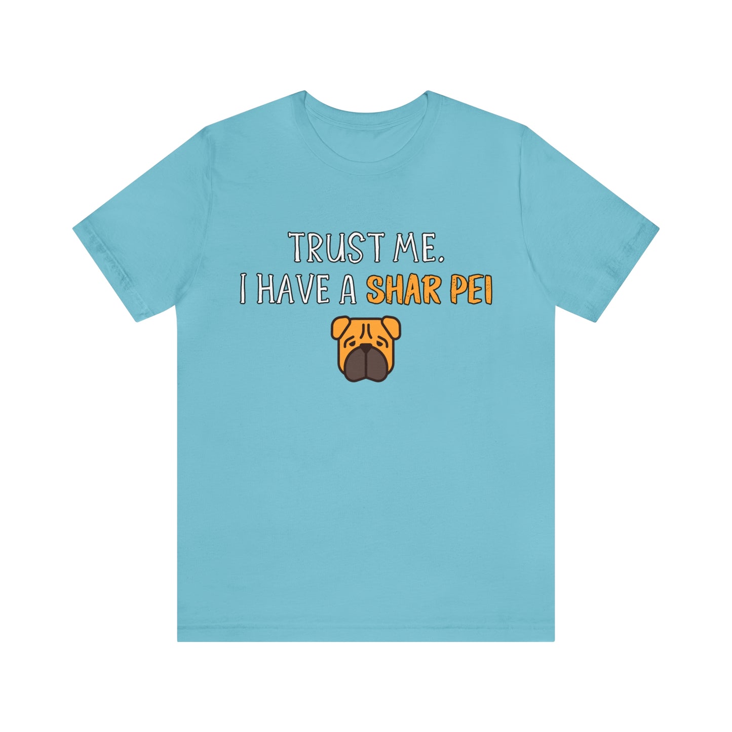 shar pei blue t shirt