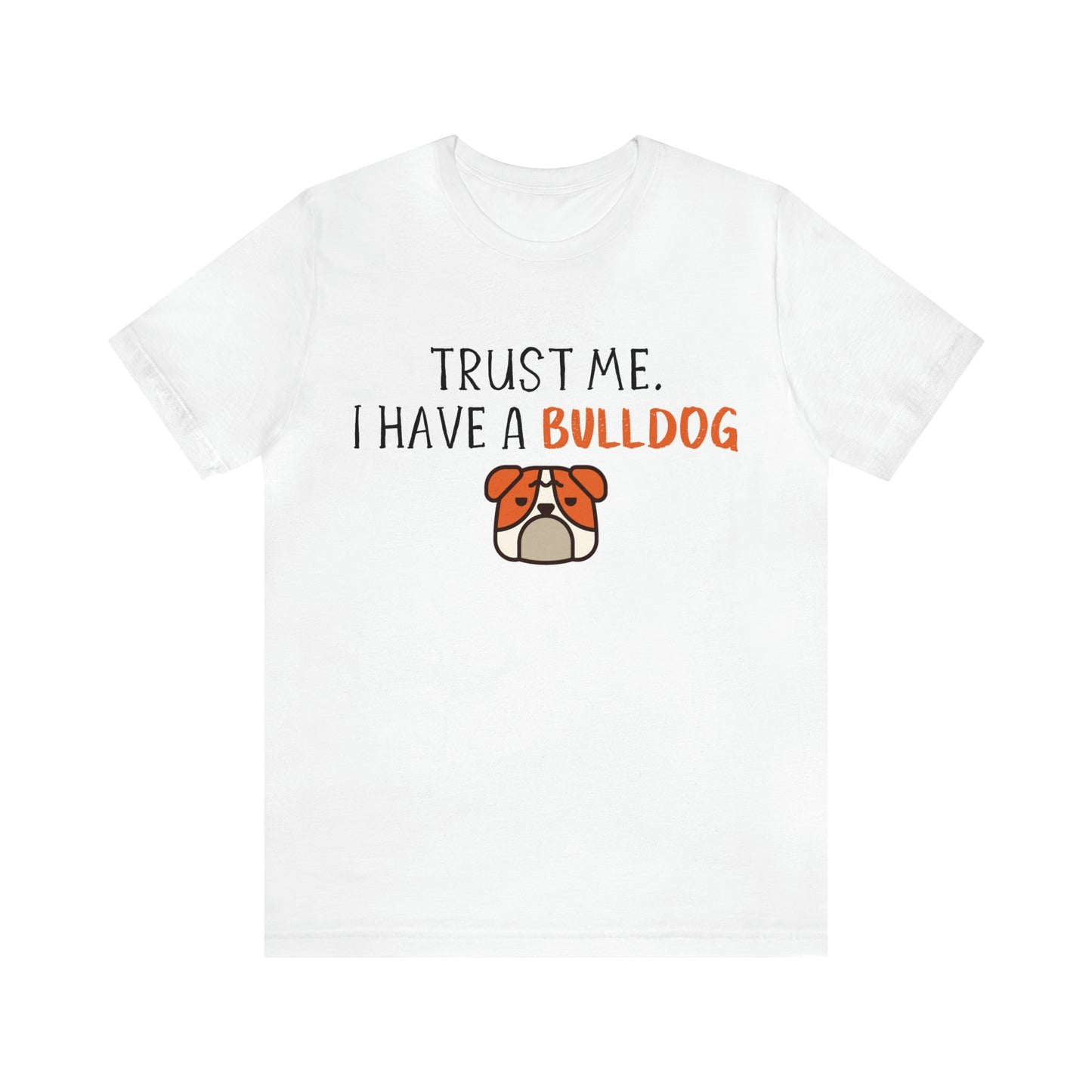 bulldog t shirt white
