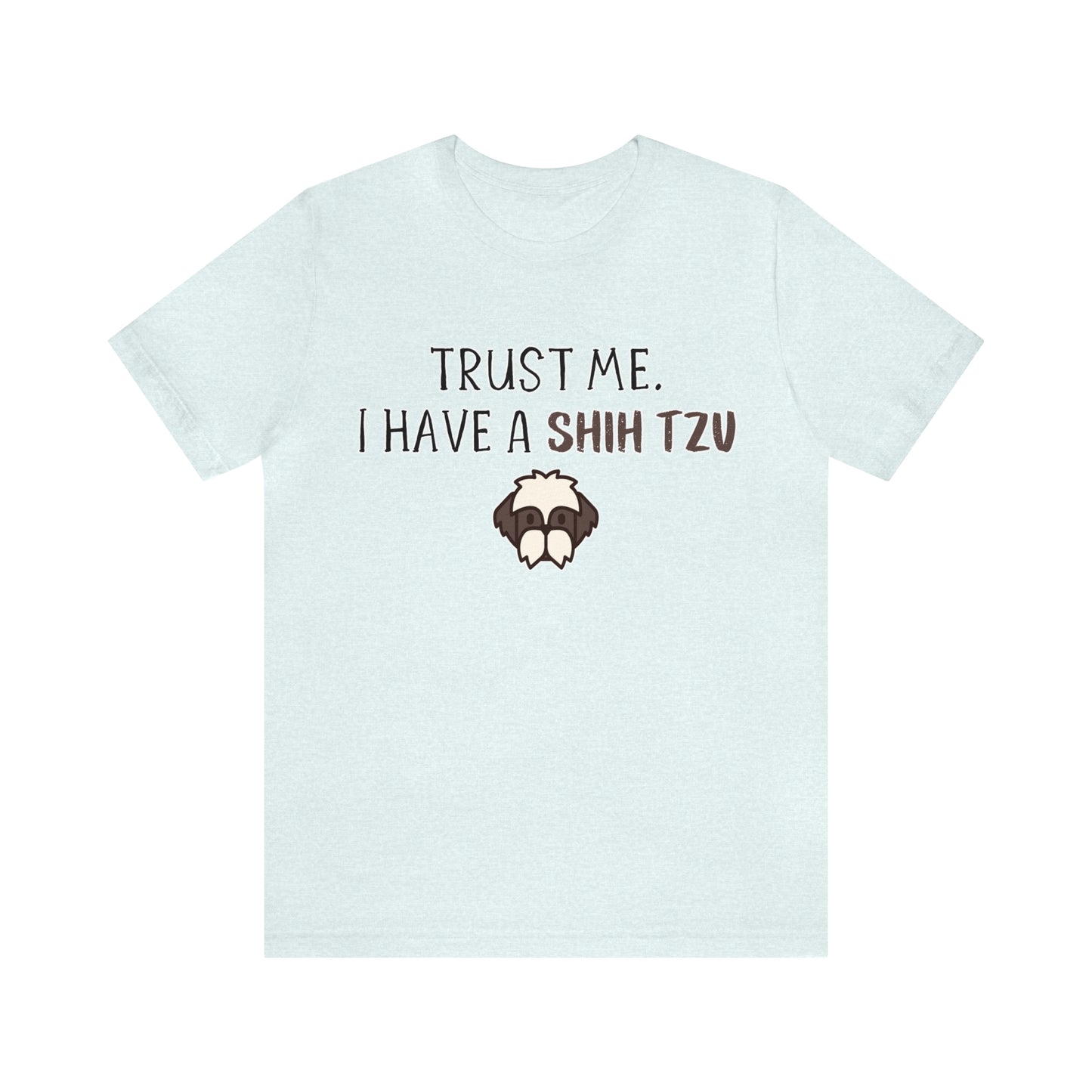 shih tzu t shirt blue