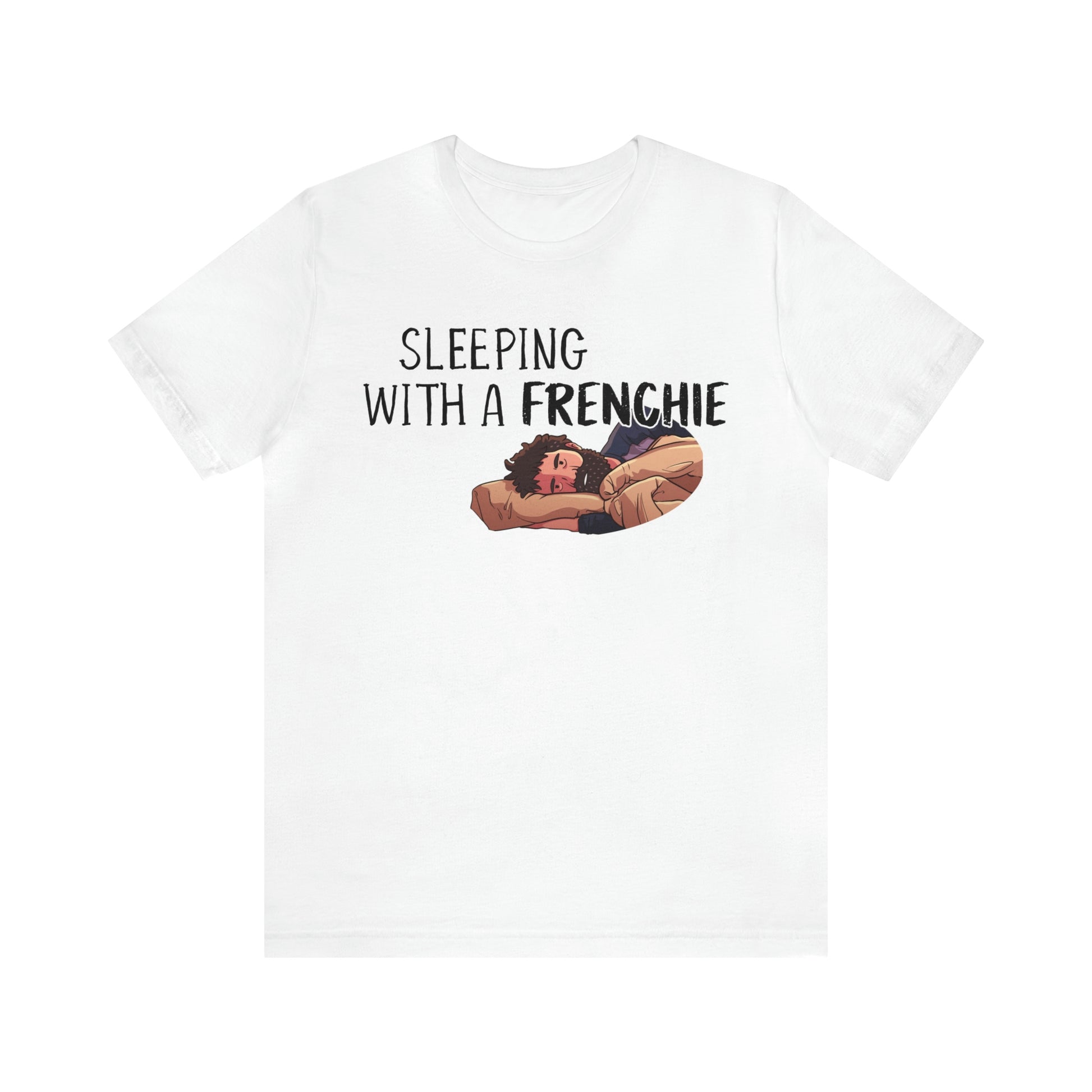 french bulldog funny t shirt white