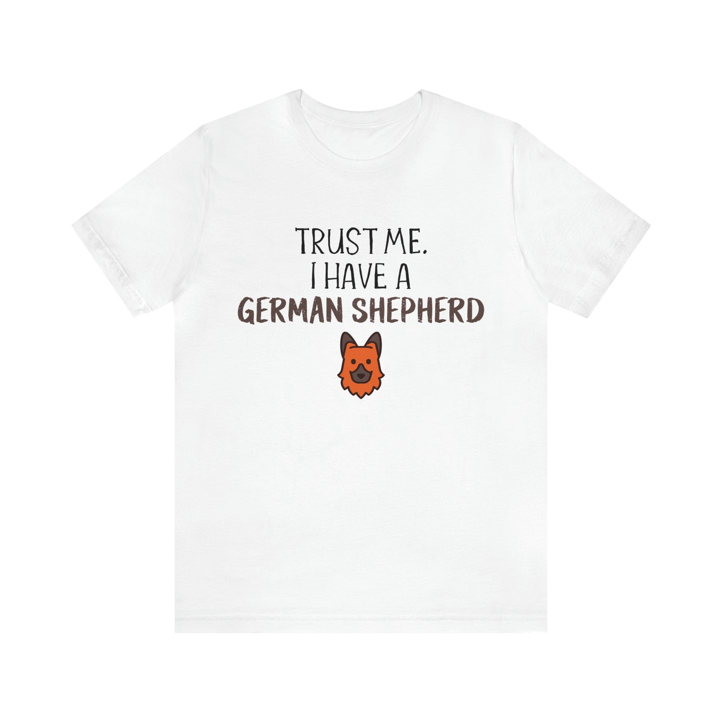 german shepherd white t shirt