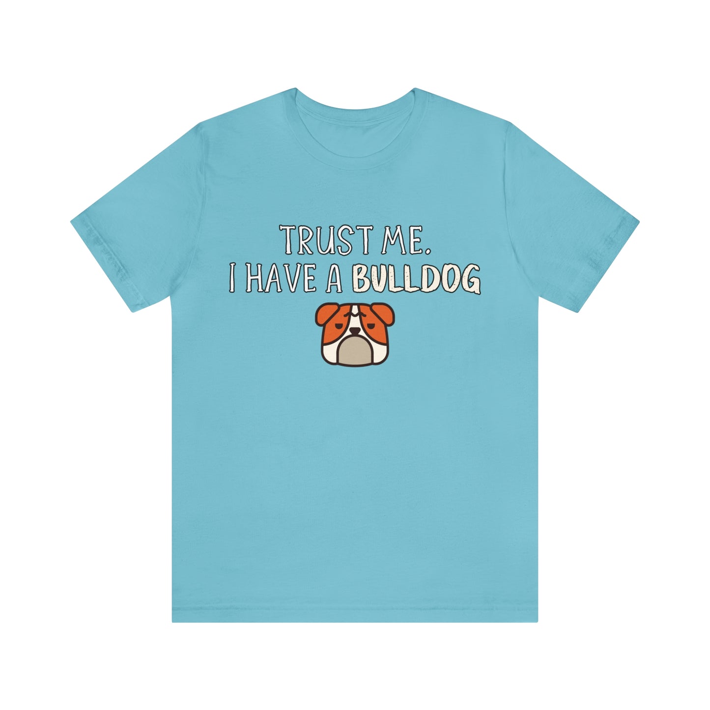 bulldog t shirt blue