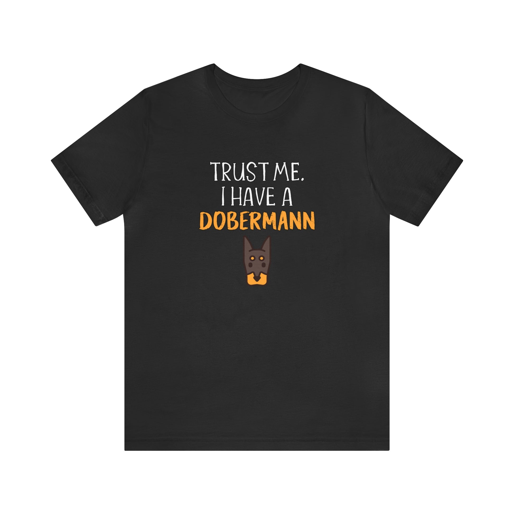 dobermann funny t shirt black