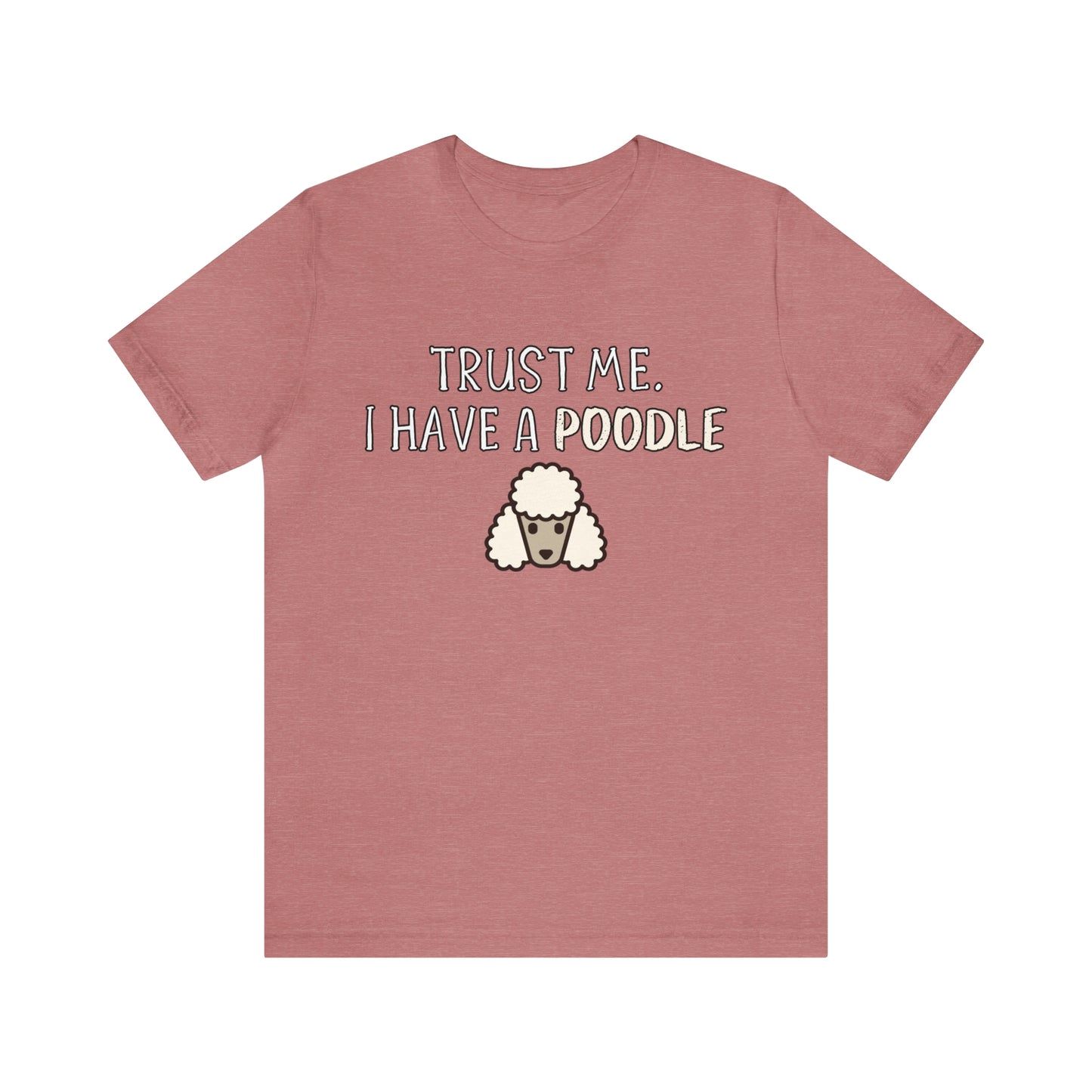 poodle t shirt pink
