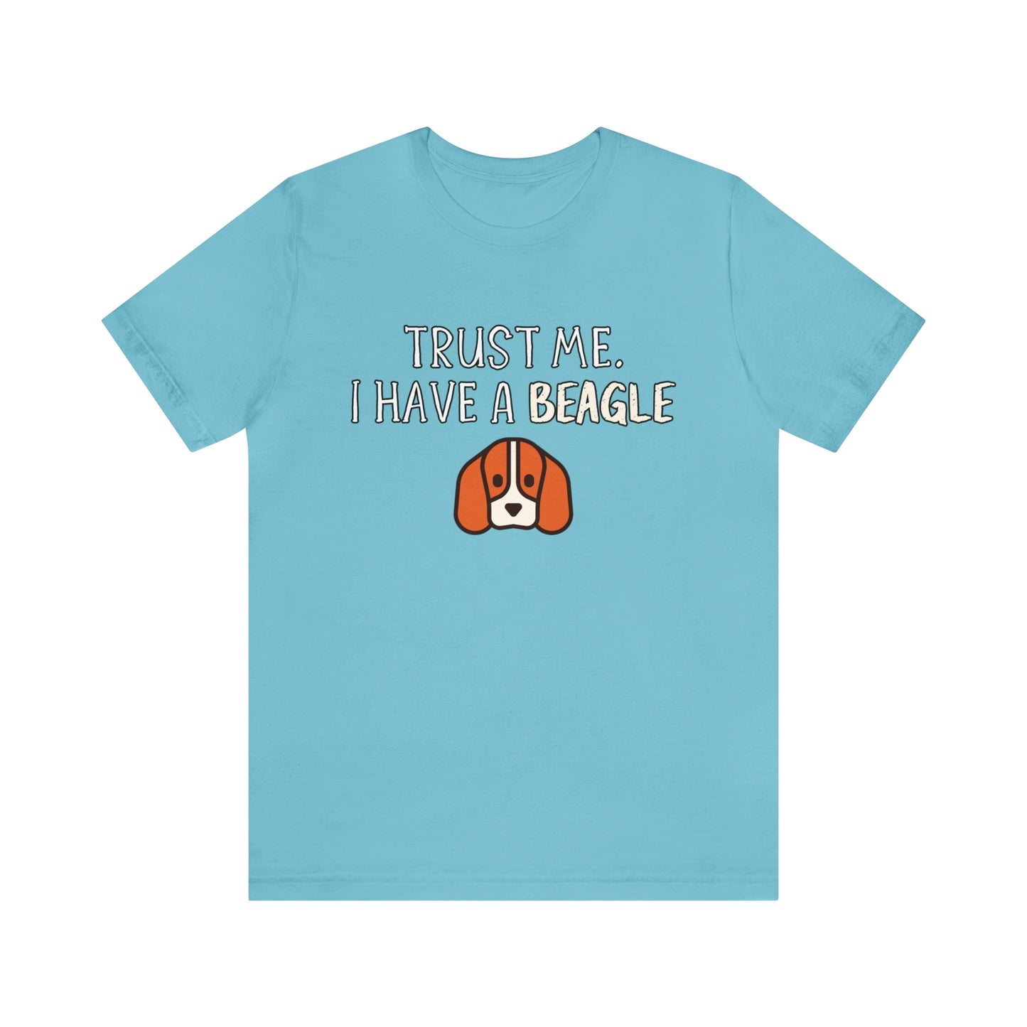 blue shirt beagle owner