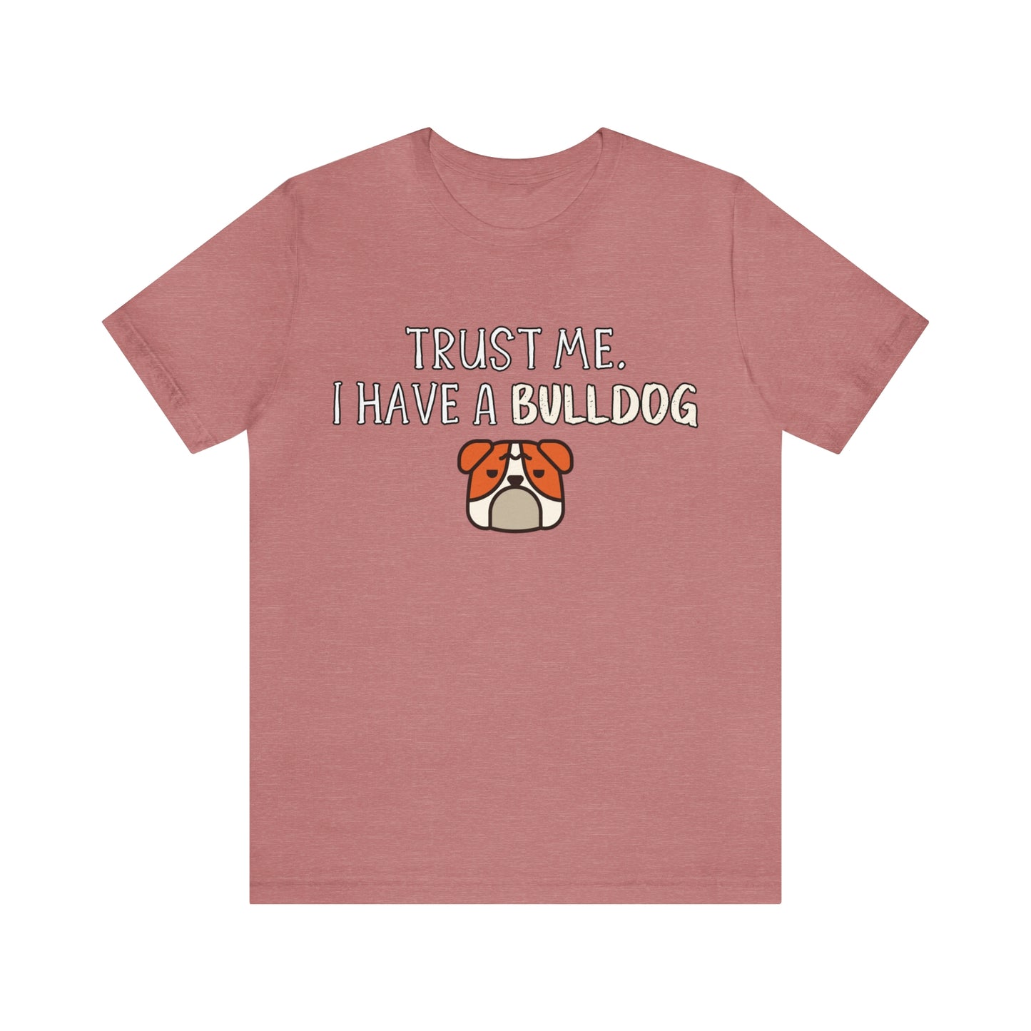 bulldog t shirt pink